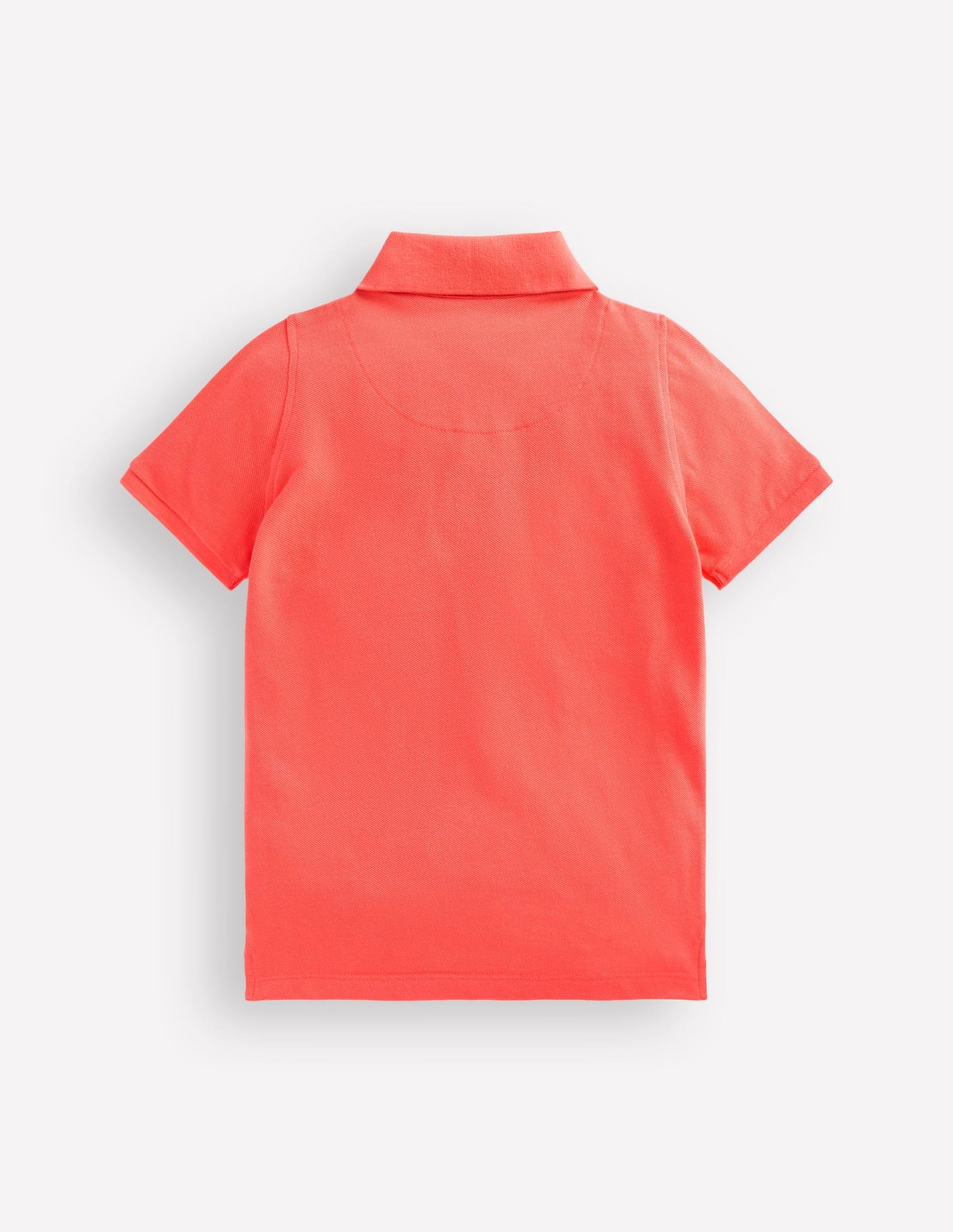 Piqué Polo Shirt-Coral Orange