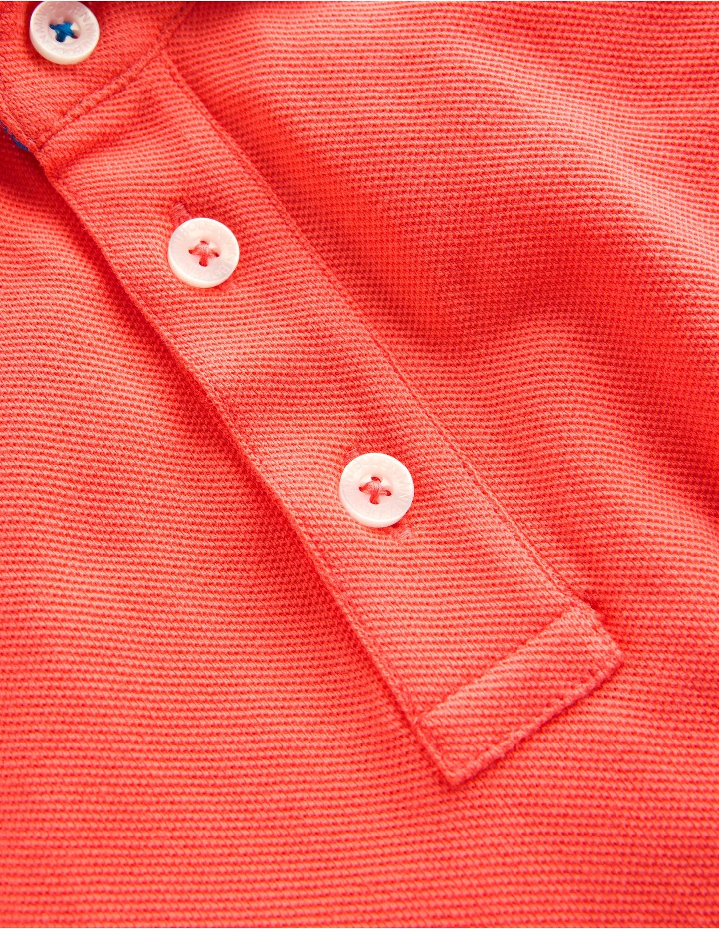 Piqué Polo Shirt-Coral Orange