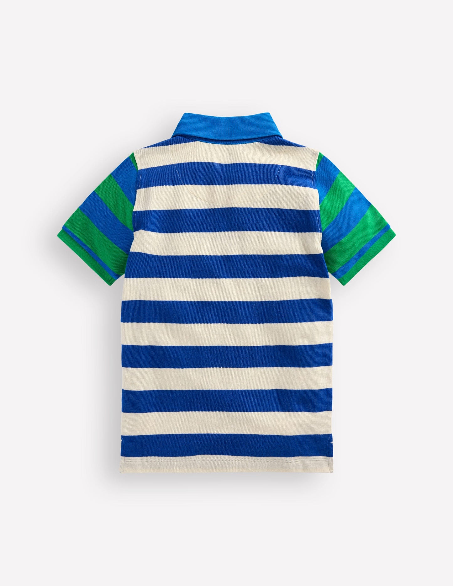 Piqué Polo Shirt-Sapling Green/ Kingfisher Blue