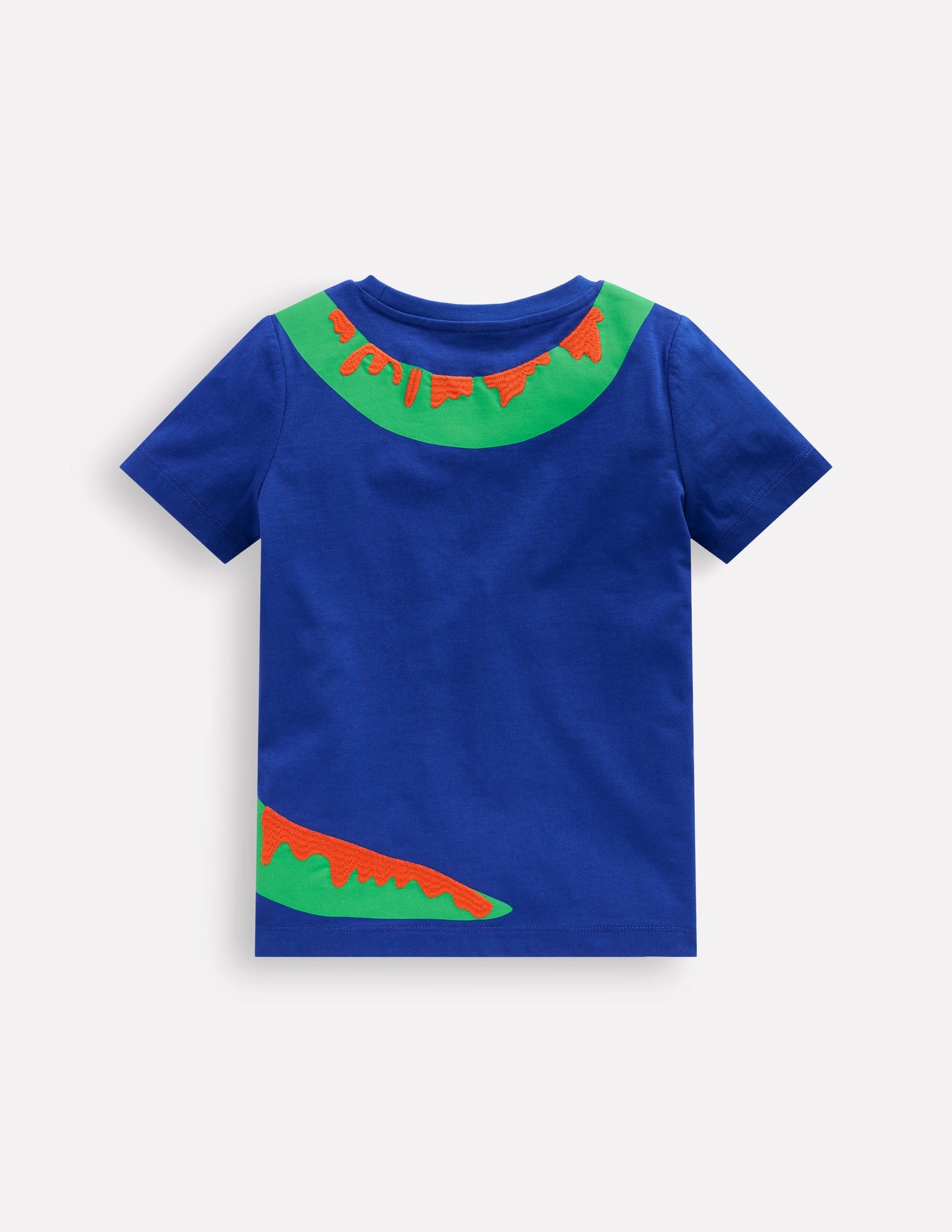 Fun Graphic T-shirt-Bright Blue Dino