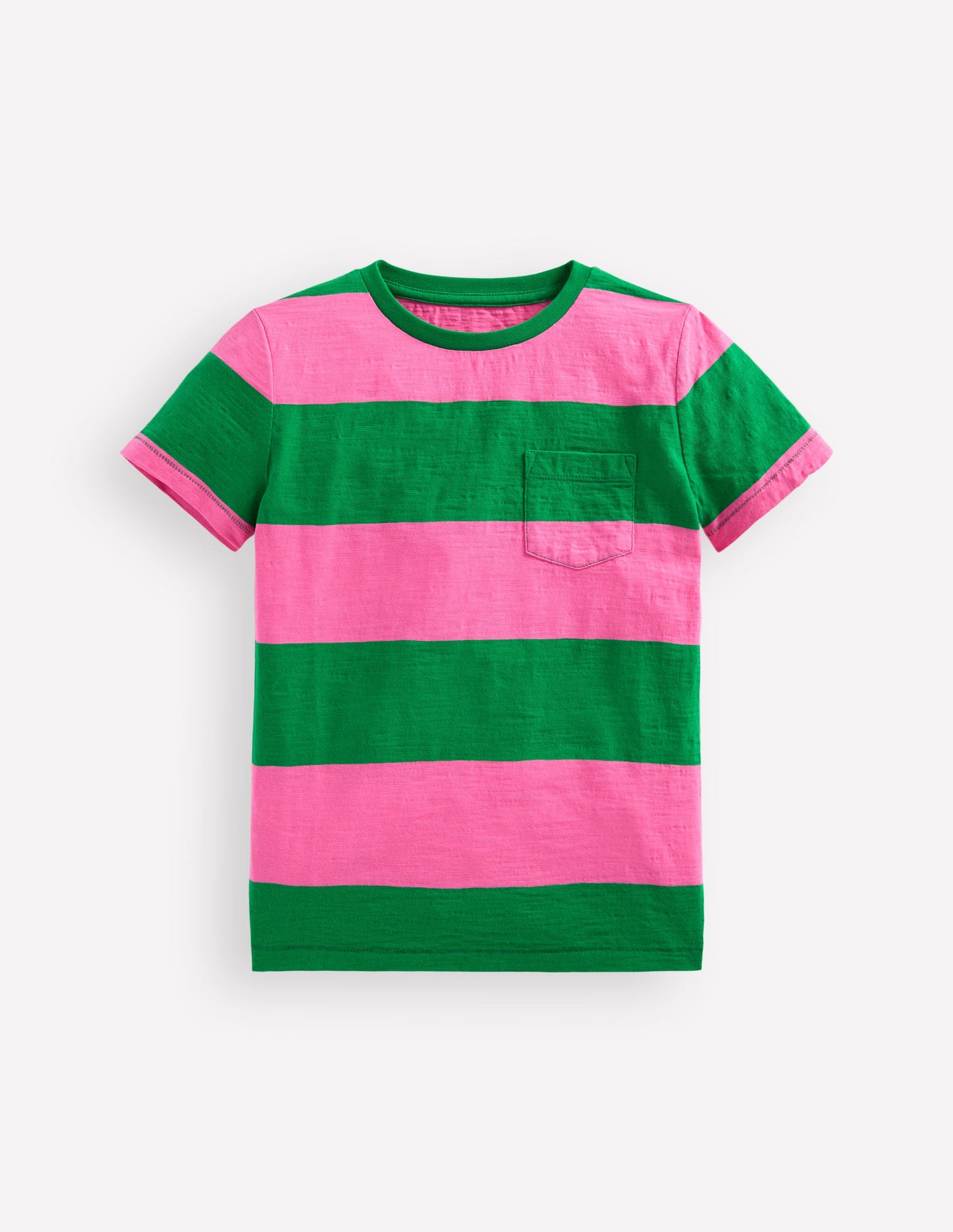 Everyday Short Sleeve T-Shirt-Sorbet Pink/ Rich Emerald