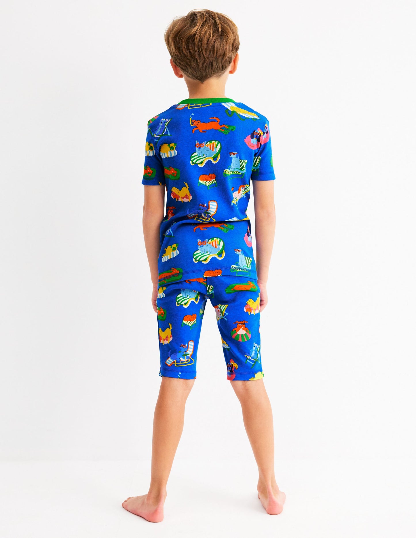Snug Short John Pyjamas-Poolside Pets