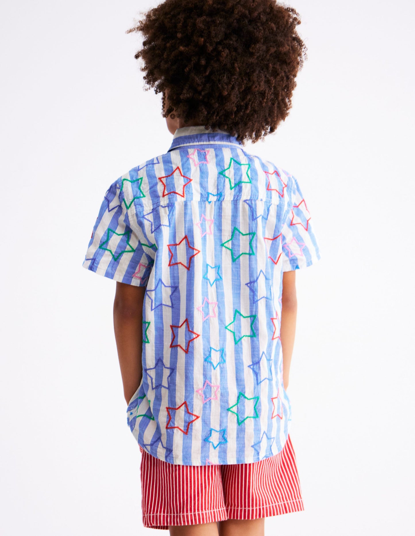 Fun Cotton Shirt-Starry Stripe