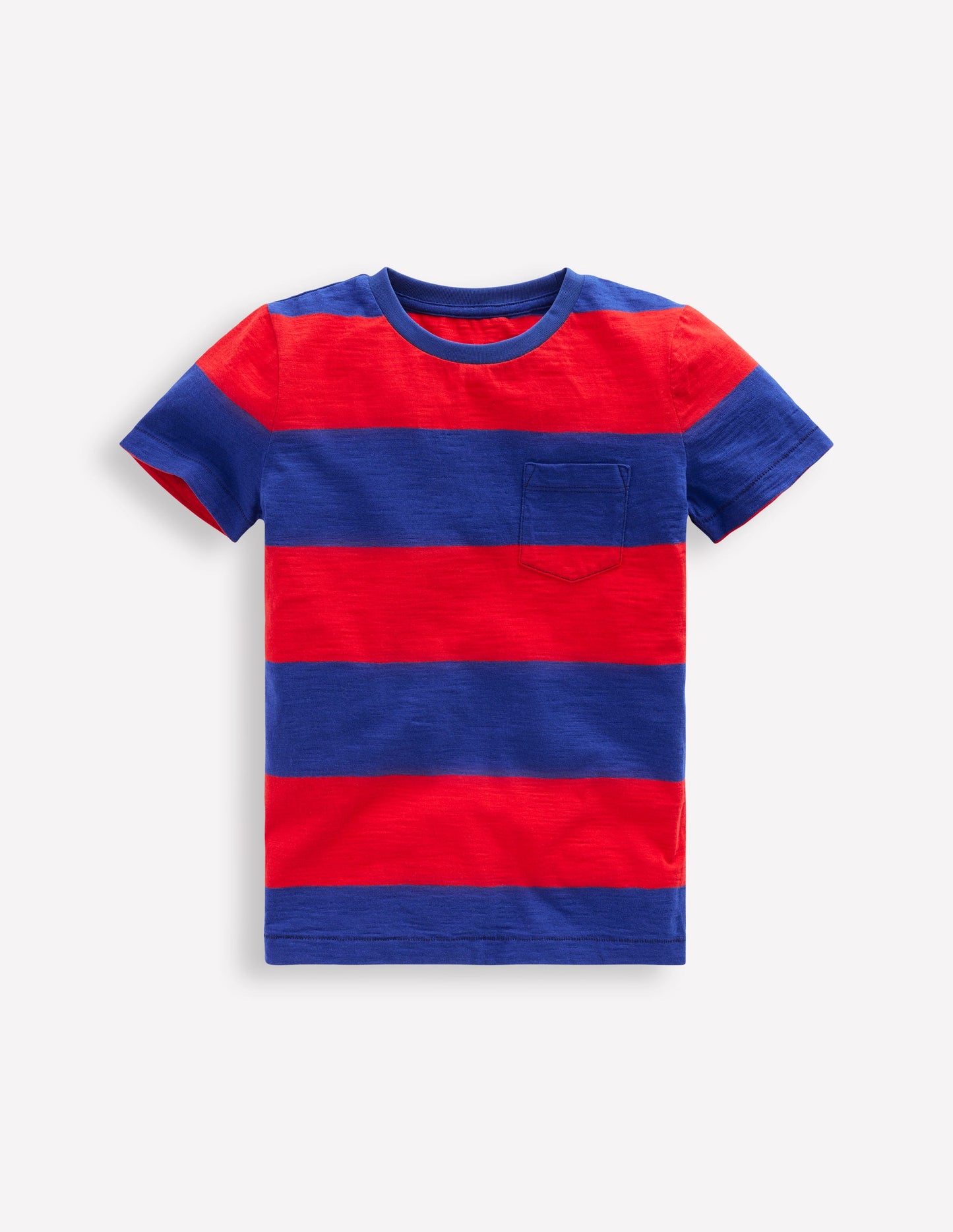 Everyday Short Sleeve T-Shirt-Poppy Red /Sapphire Blue