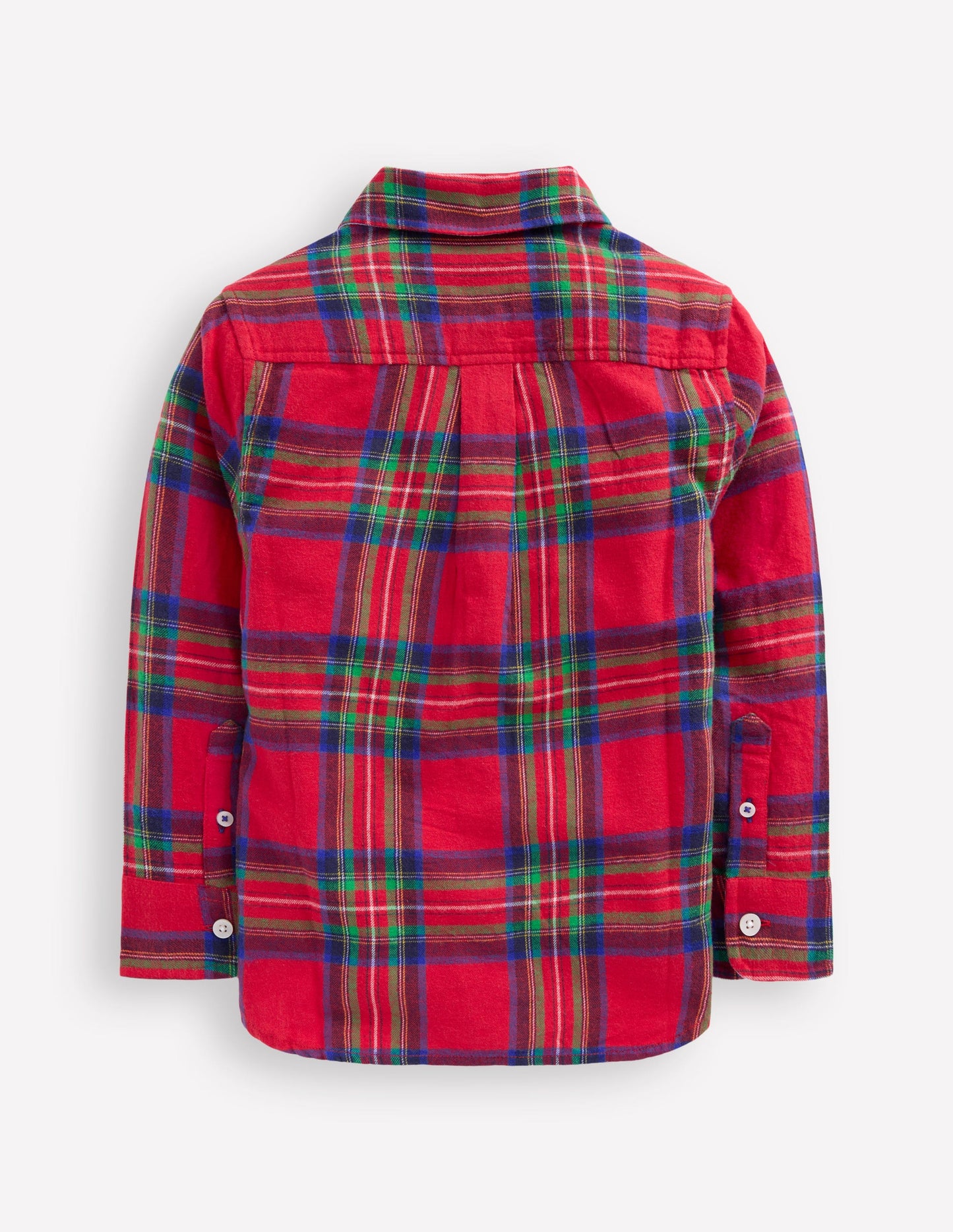 Cosy Cotton Check Shirt-Red Check