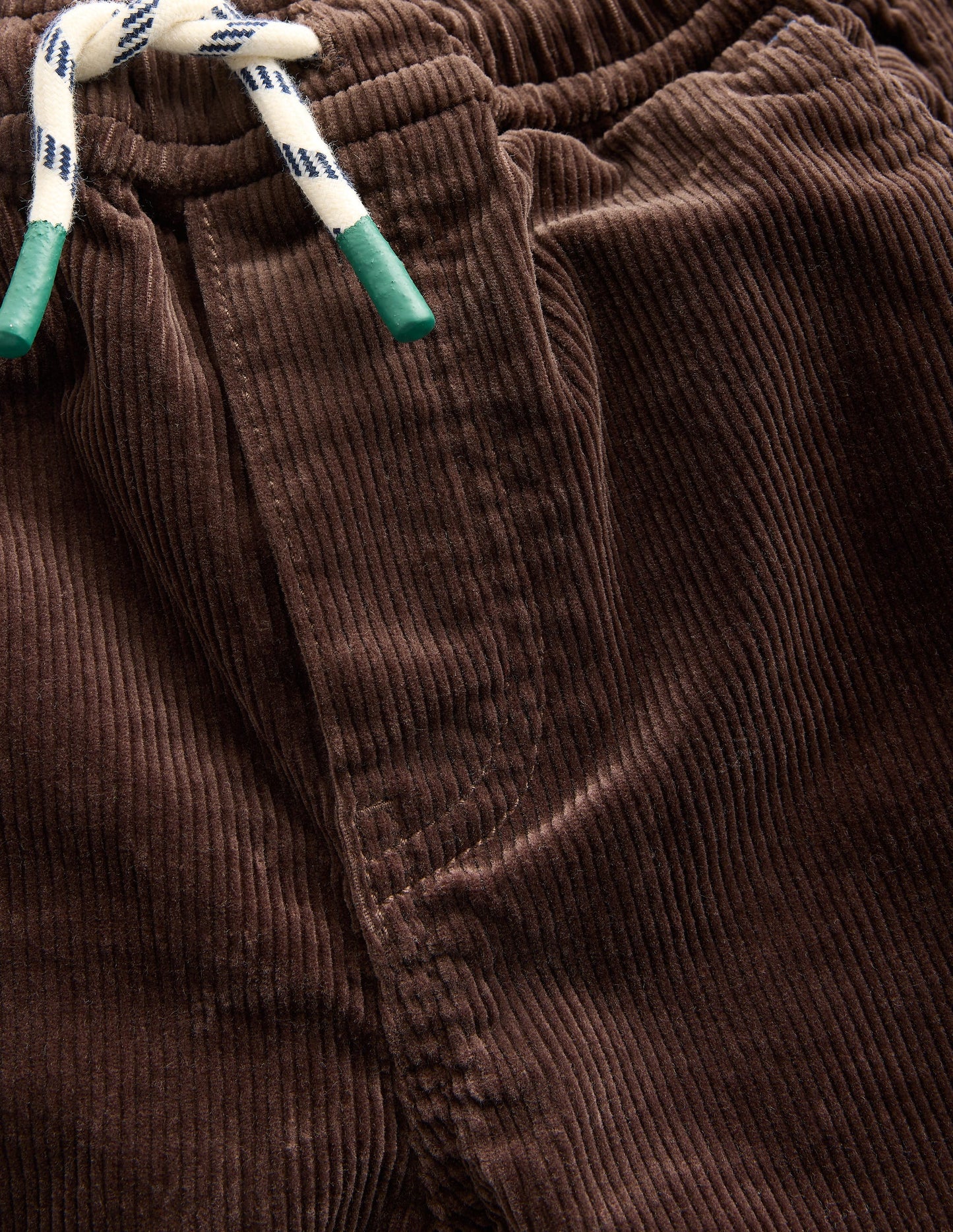 Slim Pull-On Trousers-Espresso Cord