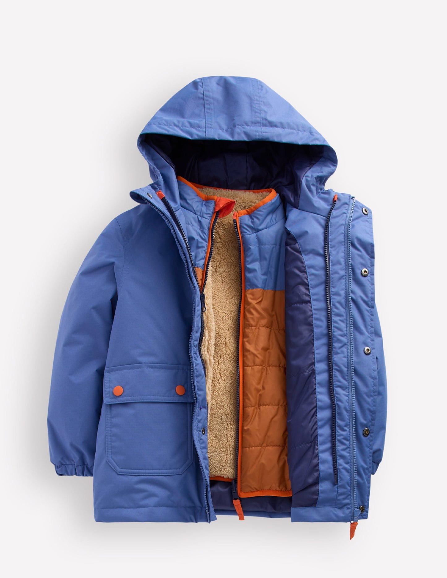 4-in-1 Waterproof Coat-Blue River