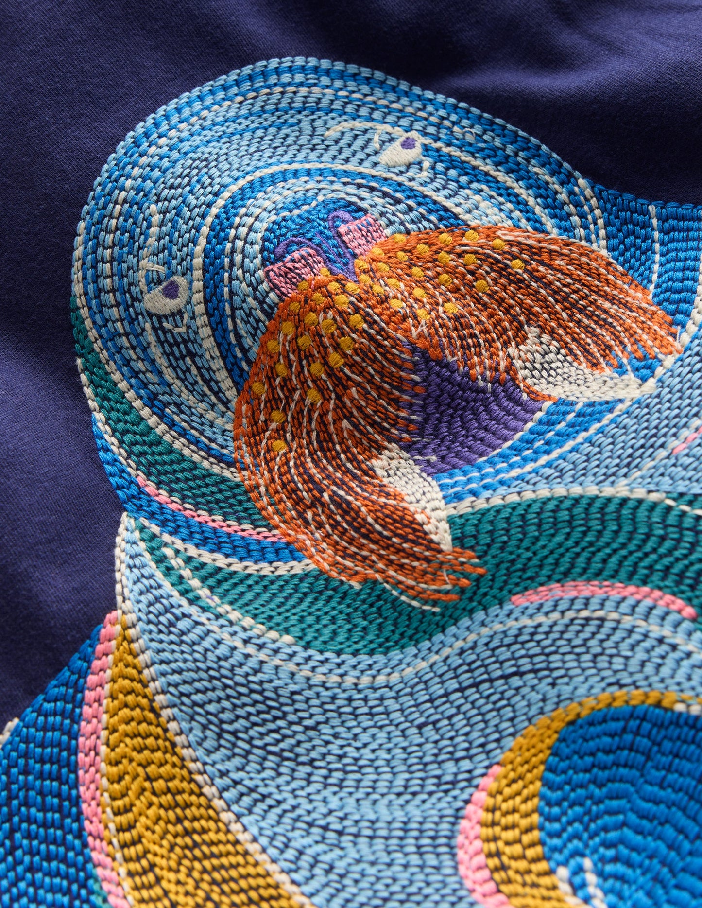 Longsleeve Superstitch T-shirt-Medieval Blue Walrus