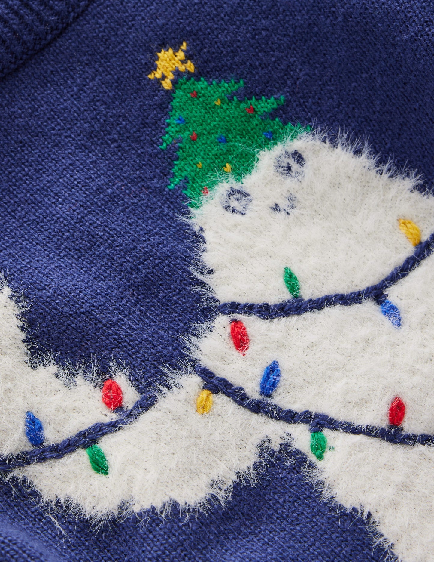 Fun Logo Jumper-College Navy Yeti