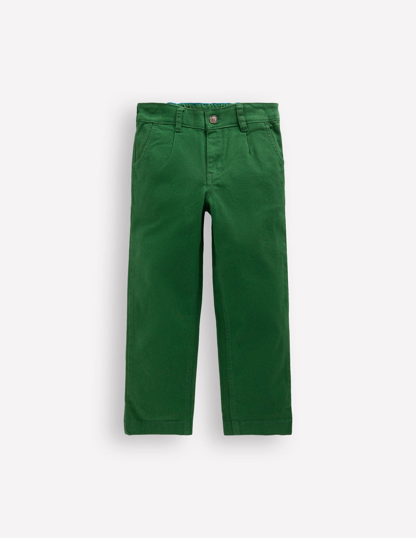 Everyday Relaxed Trousers-Pine Green Twill