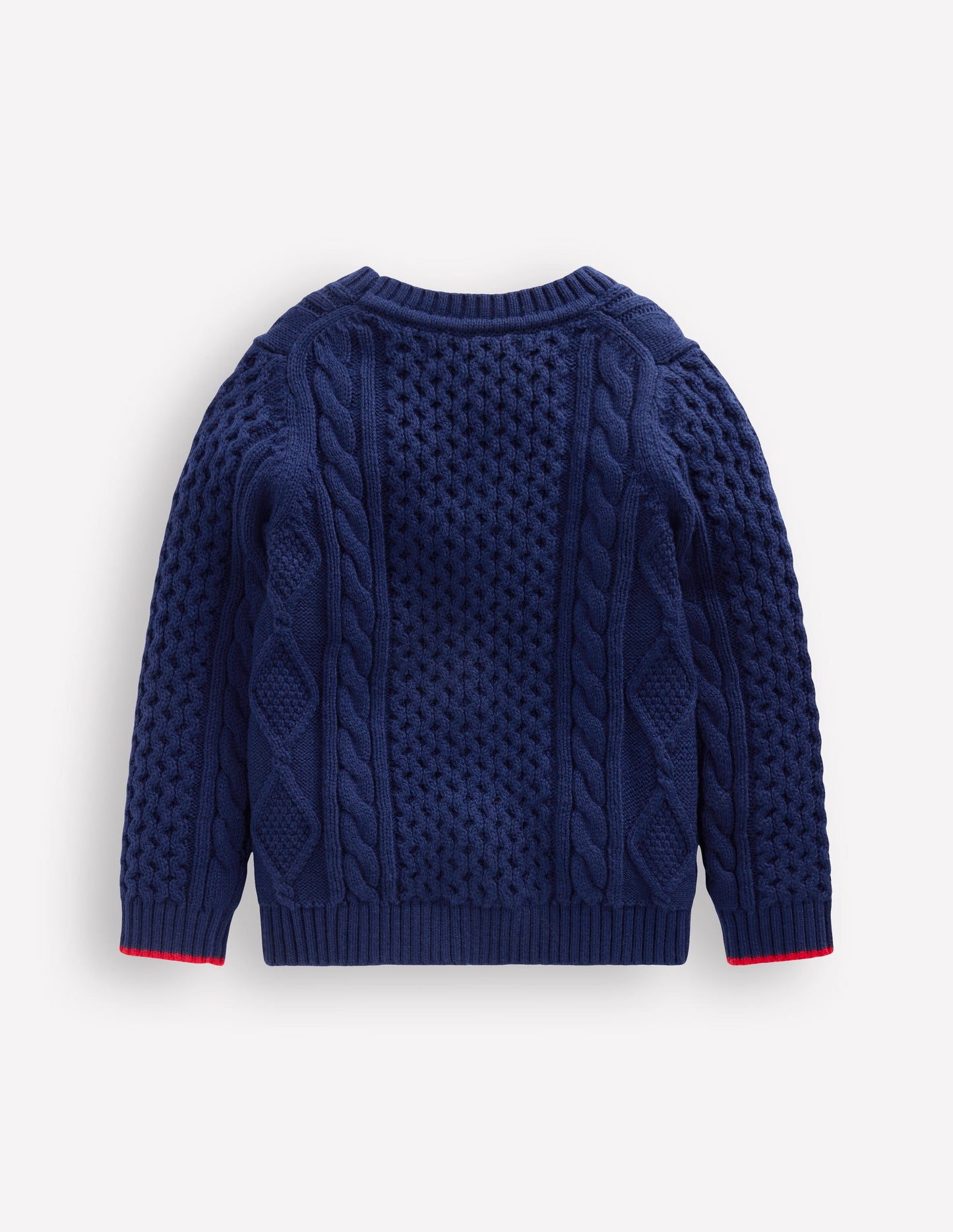 Heritage Cable Cardigan-College Navy