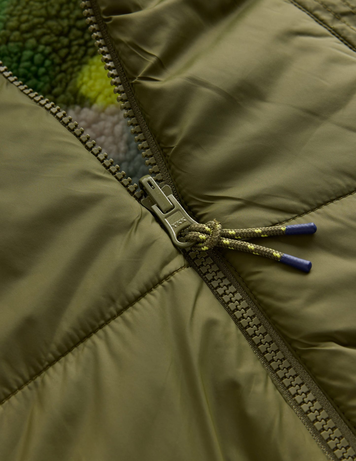 Reversible Cosy Borg Jacket-Green Camo