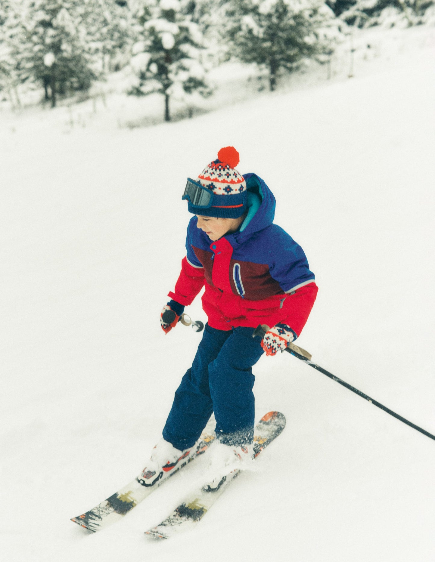 All-weather Waterproof Coat-Red Chevron Colourclock