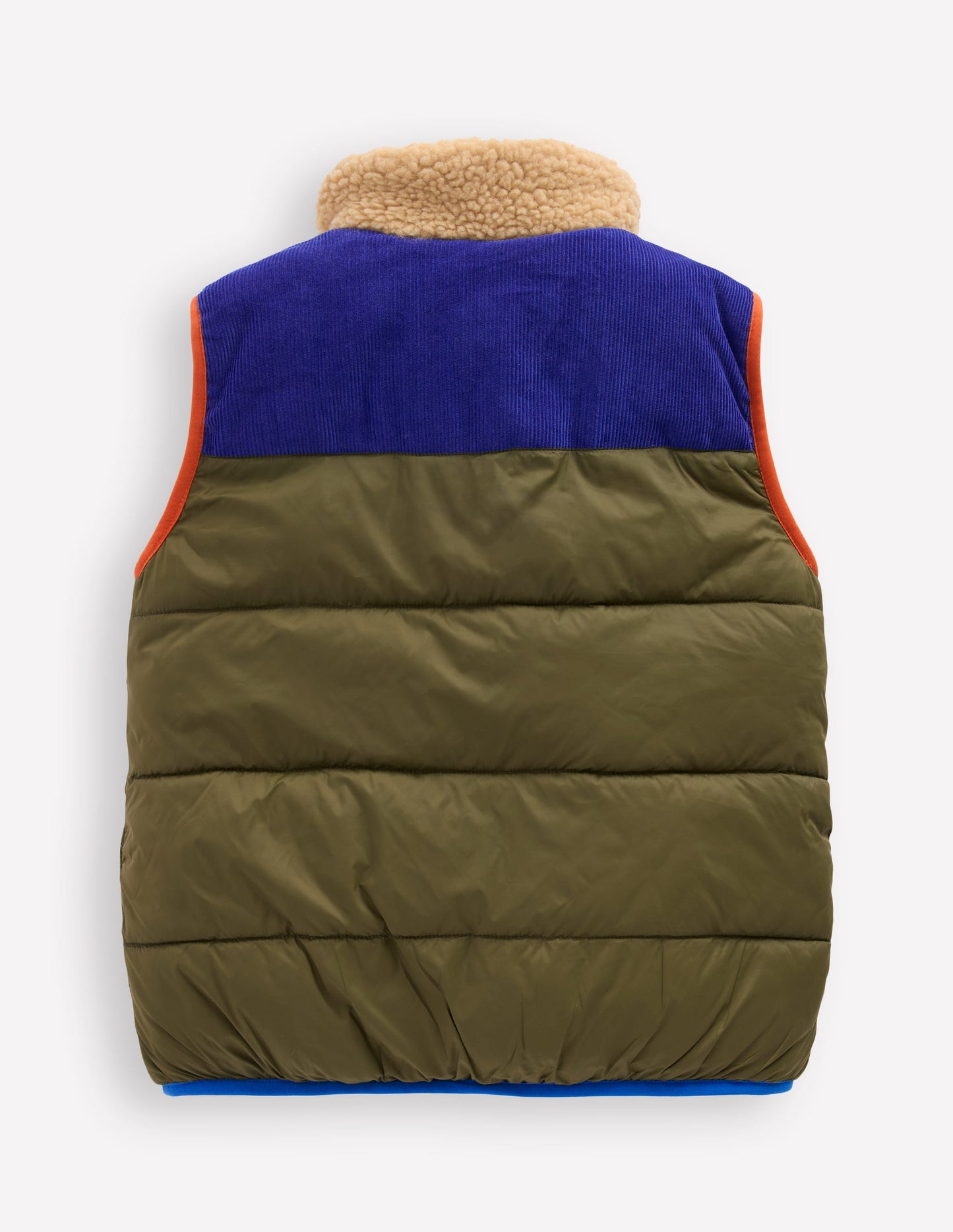 Borg Lined Gilet-Woodland Green
