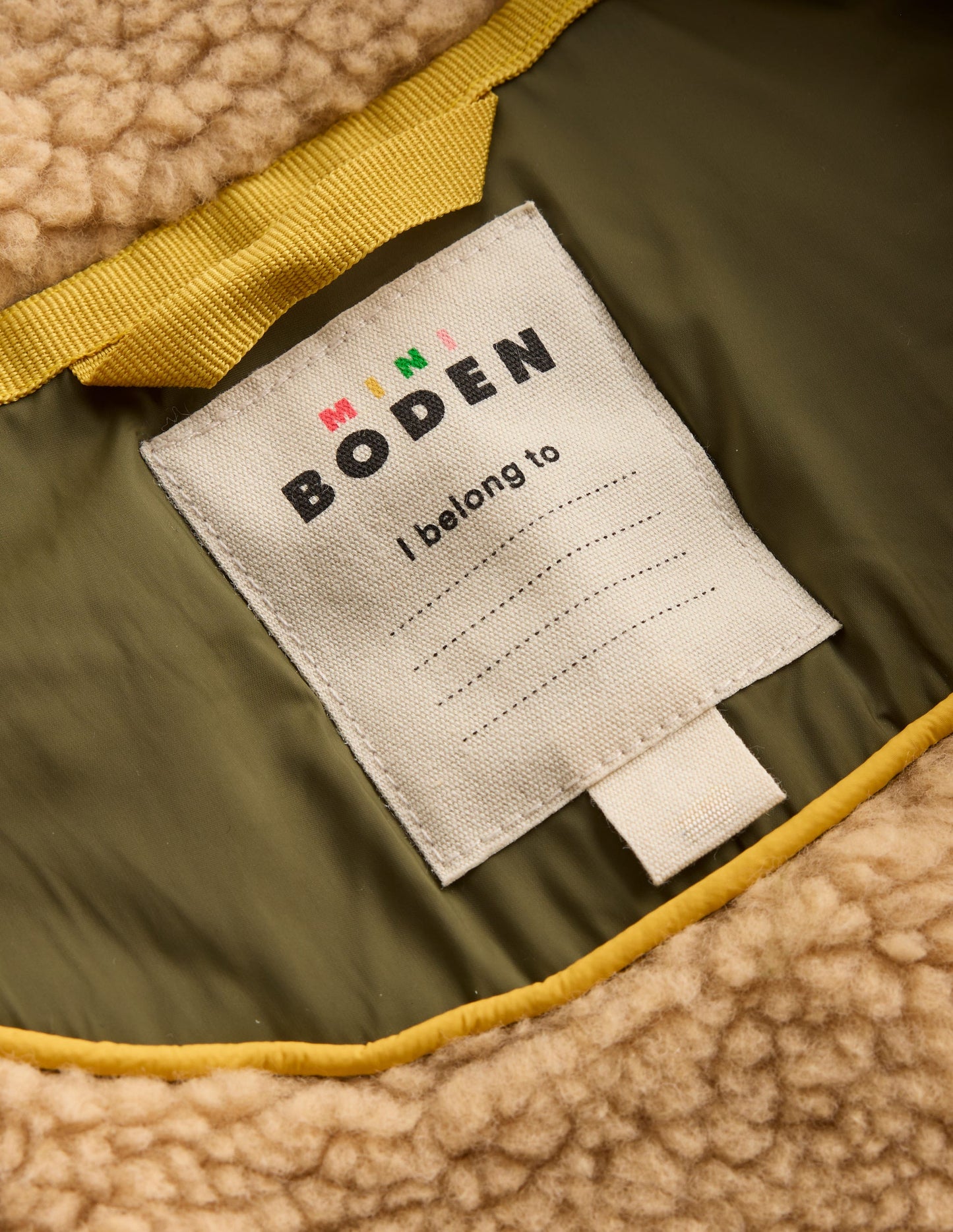 Borg Lined Gilet-Woodland Green