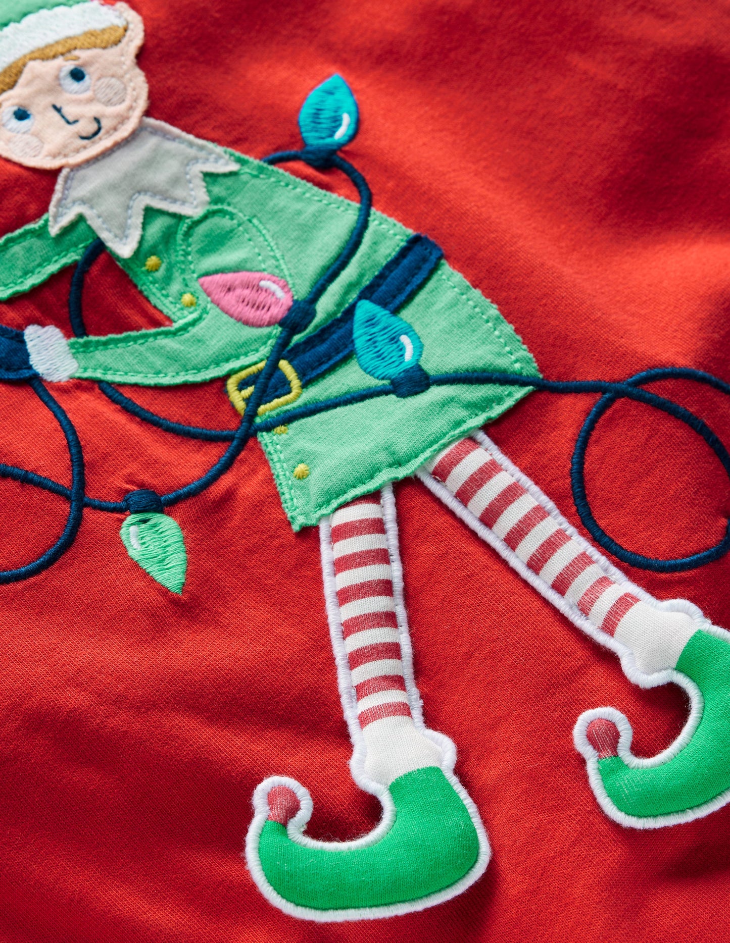 Long Sleeve Novelty 3D T-Shirt-Mars Red Elf