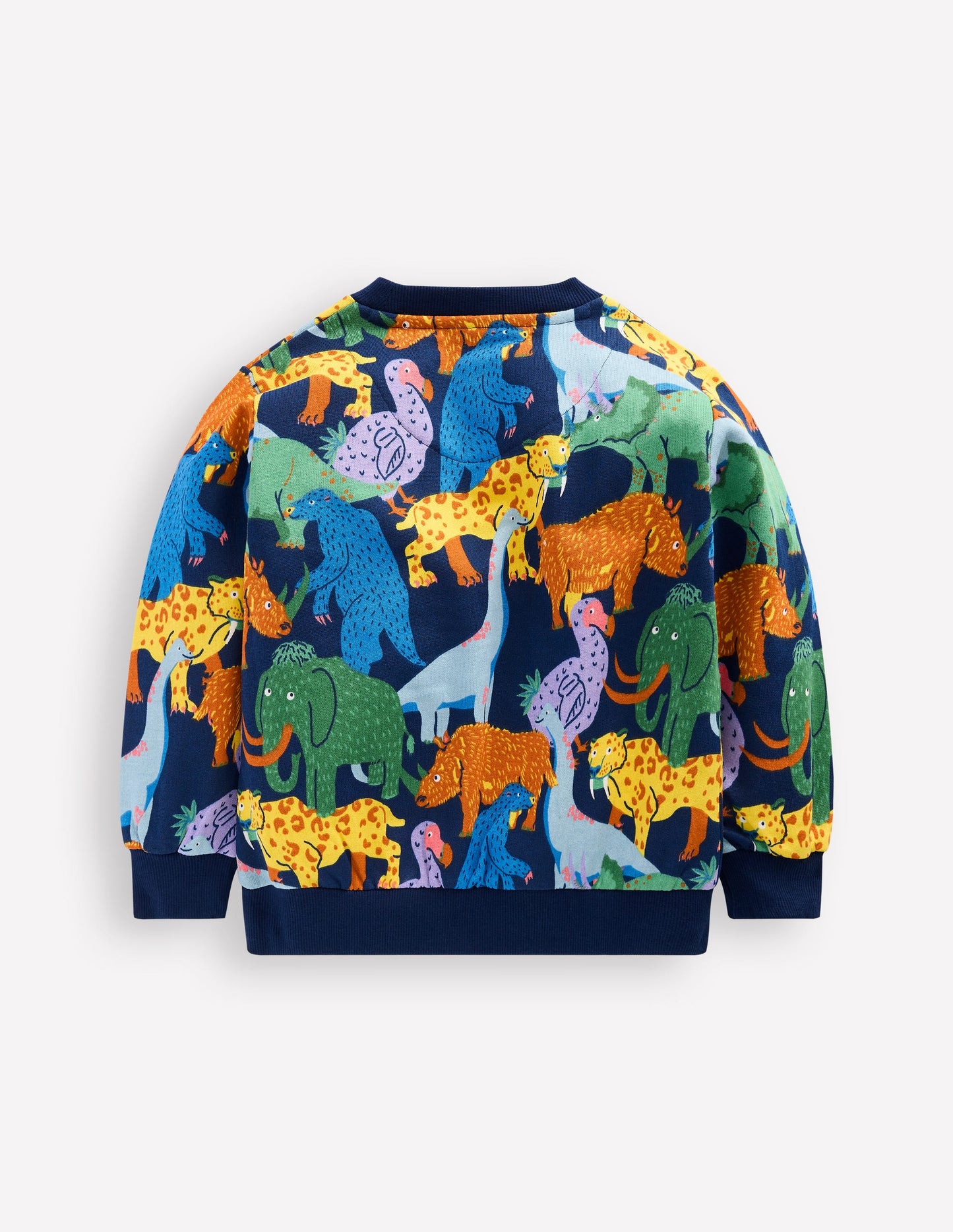 Everyday Printed Sweatshirt-Prehistoric Animals