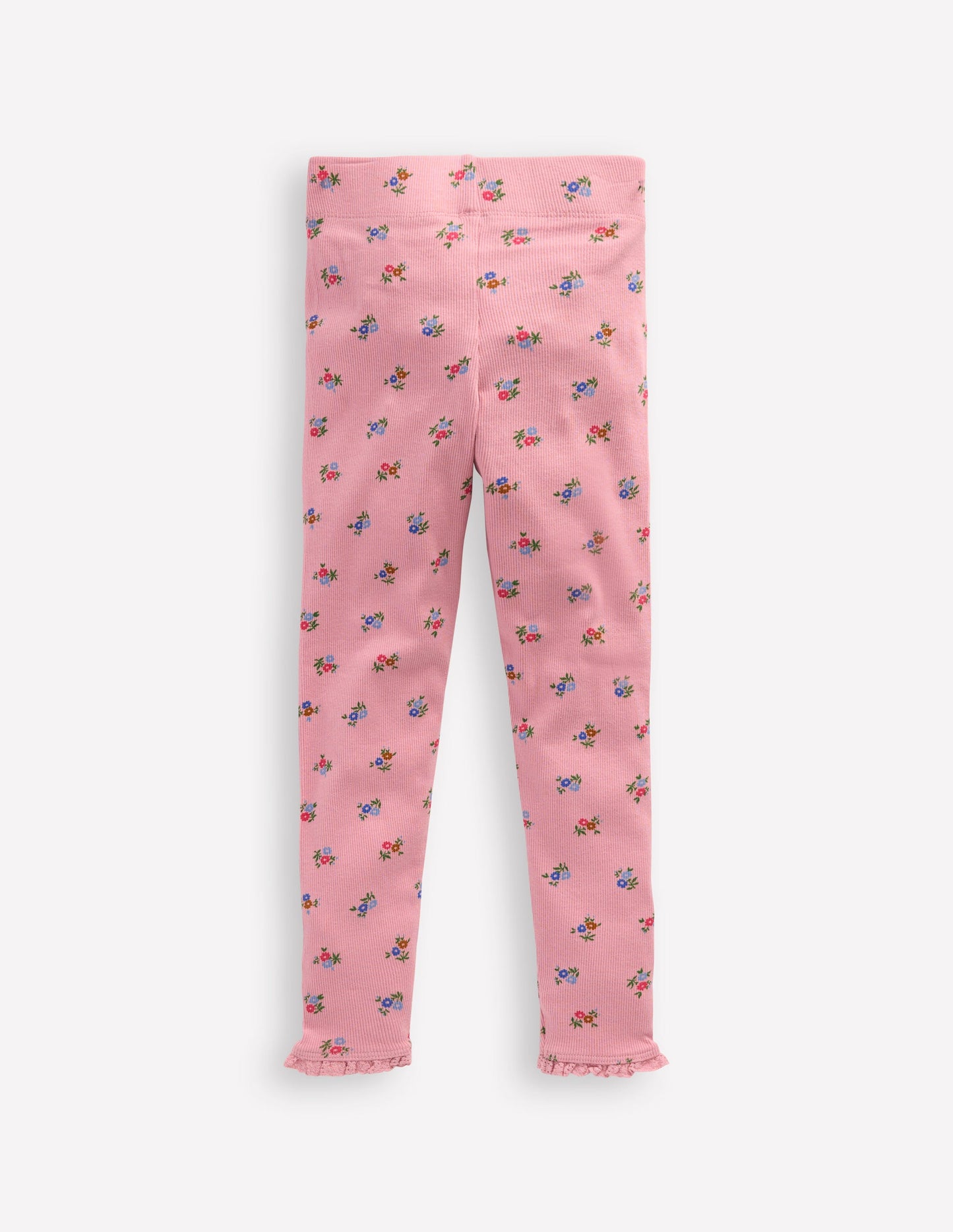 Ribbed Leggings-Chalk Pink Daisy