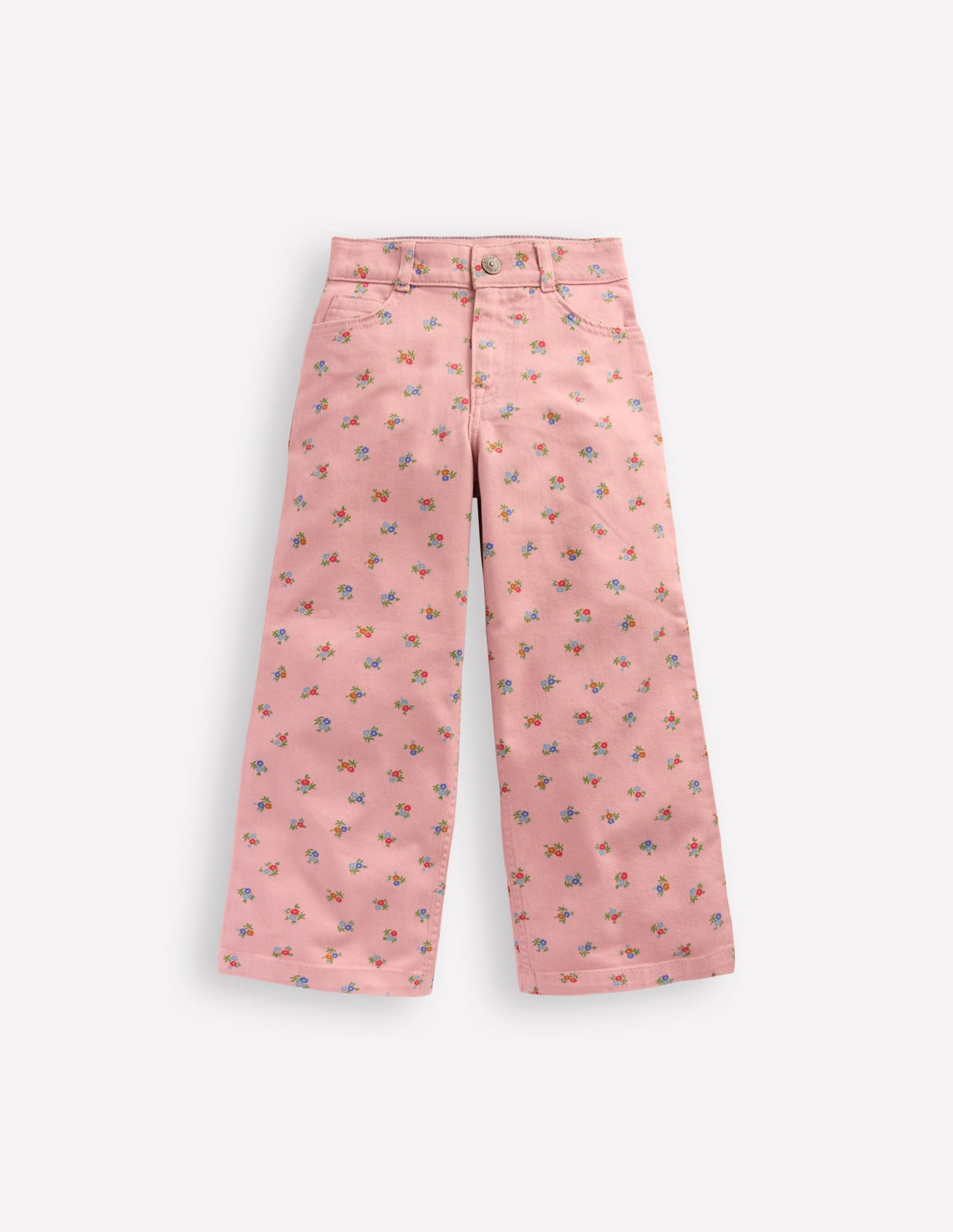 Wide Leg Trouser-Vintage Pink Ditsy