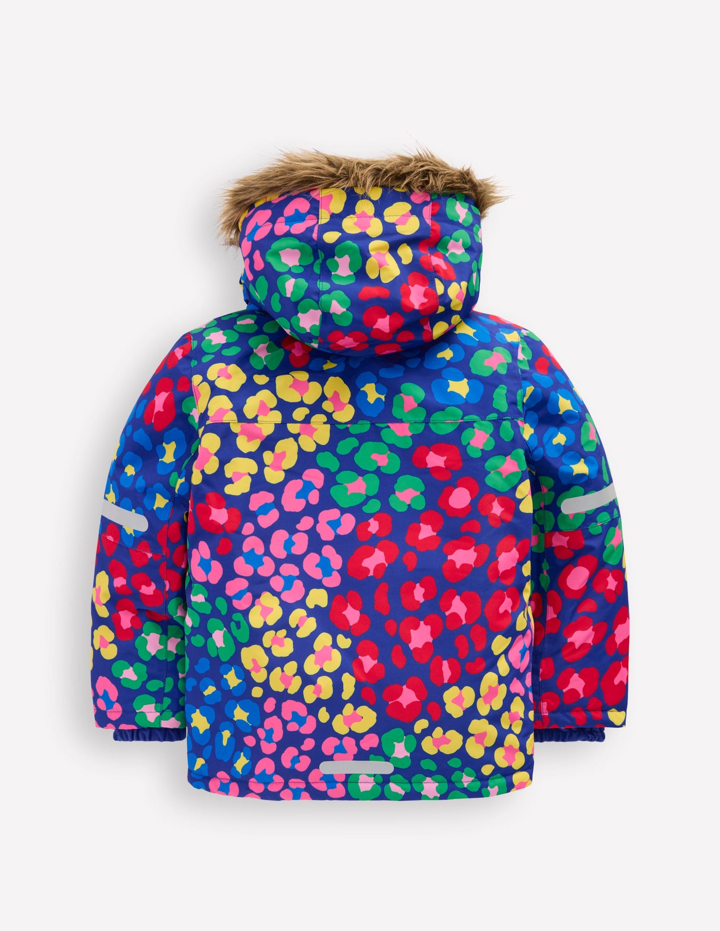 All-Weather Waterproof Coat-Multi Rainbow Leopard