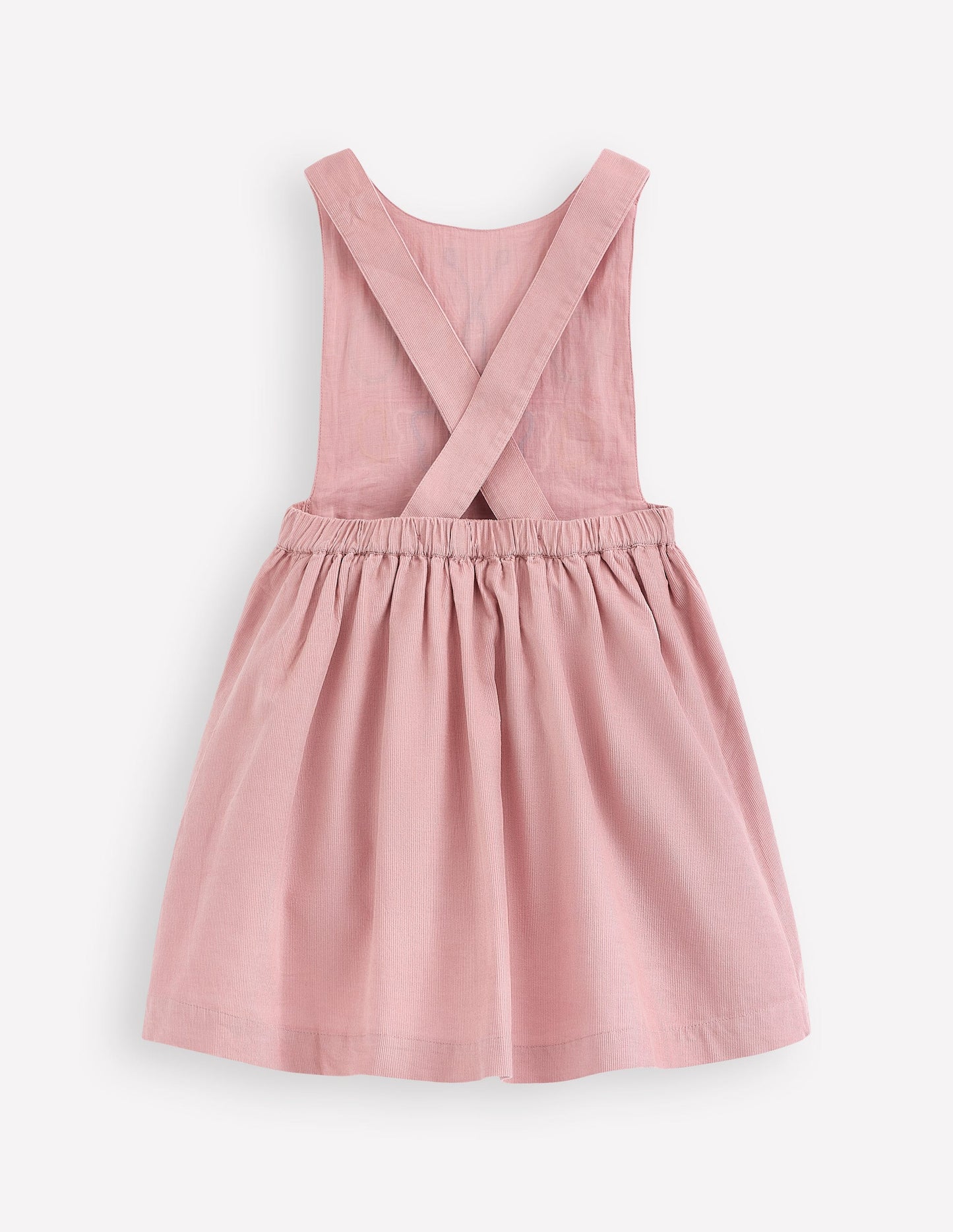 Cord Appliqué Pinafore Dress-Formica Pink Butterfly