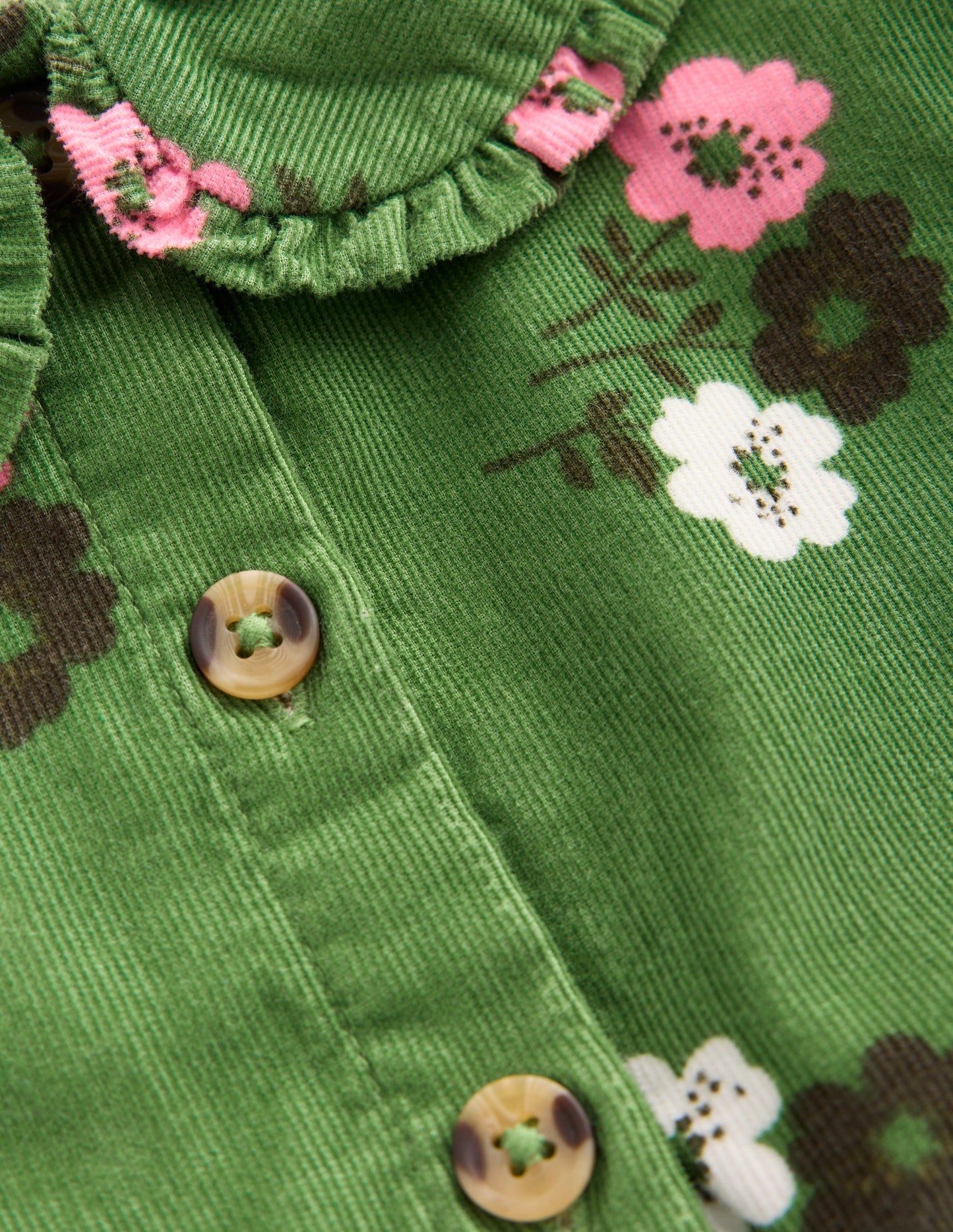 Minna Collared Woven Dress-Green Ditsy Floral