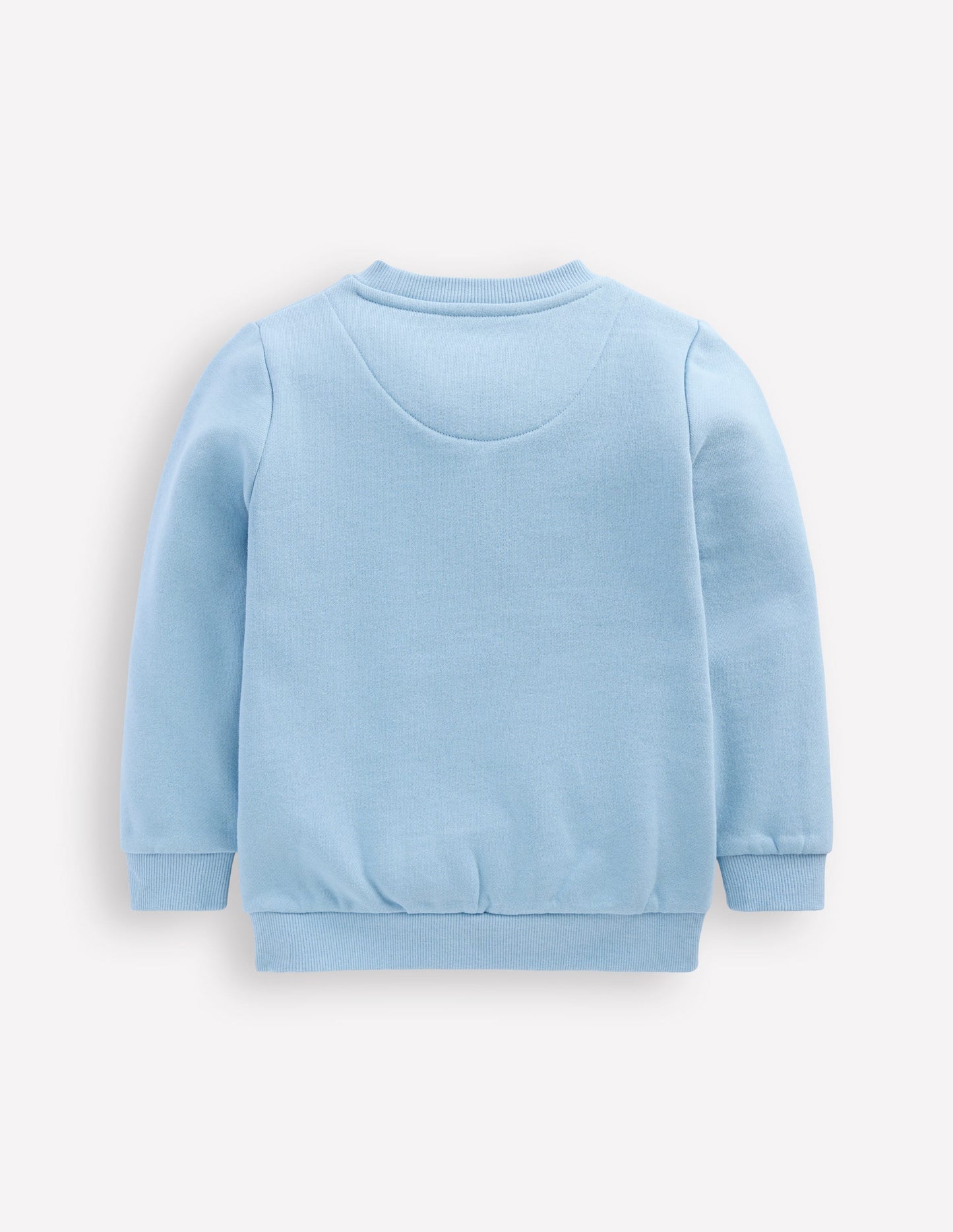 Applique Sweatshirt-Glacier Blue Cat