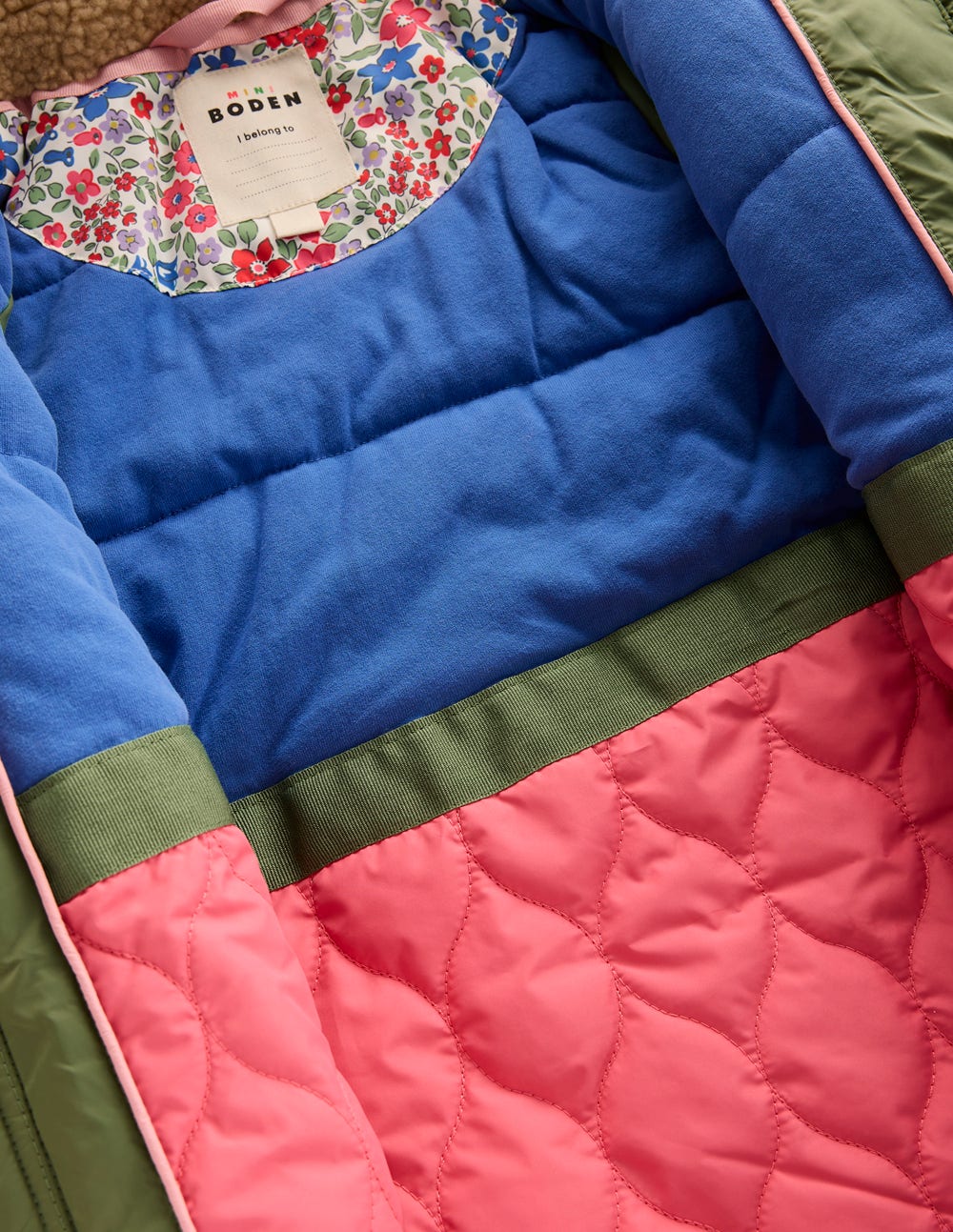 Cosy Longline Coat-Rose Pink Flowerbed