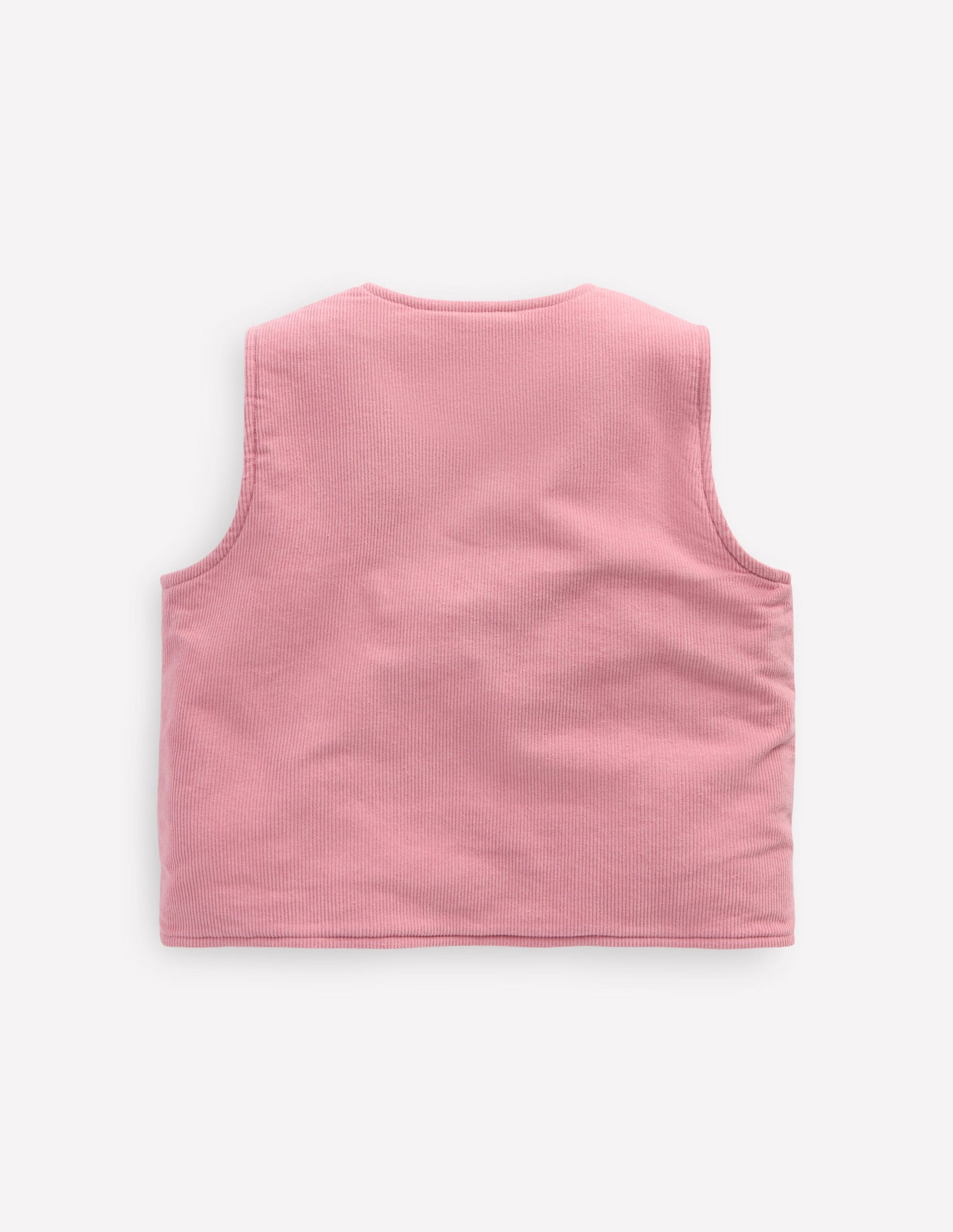 Embroidered Cord Gilet-Vintage Pink