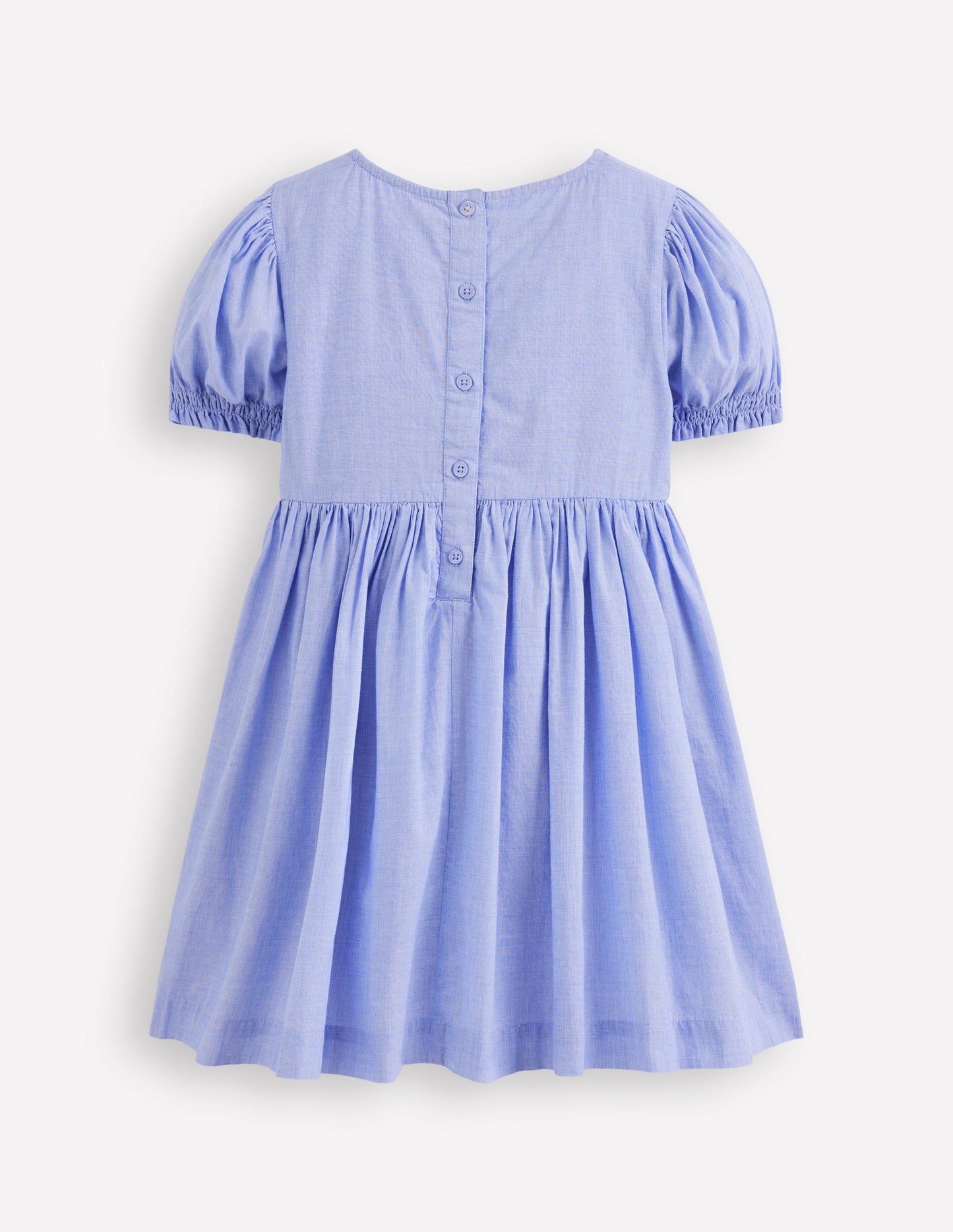 Madeline Woven Dress-Floral Patchwork Applique