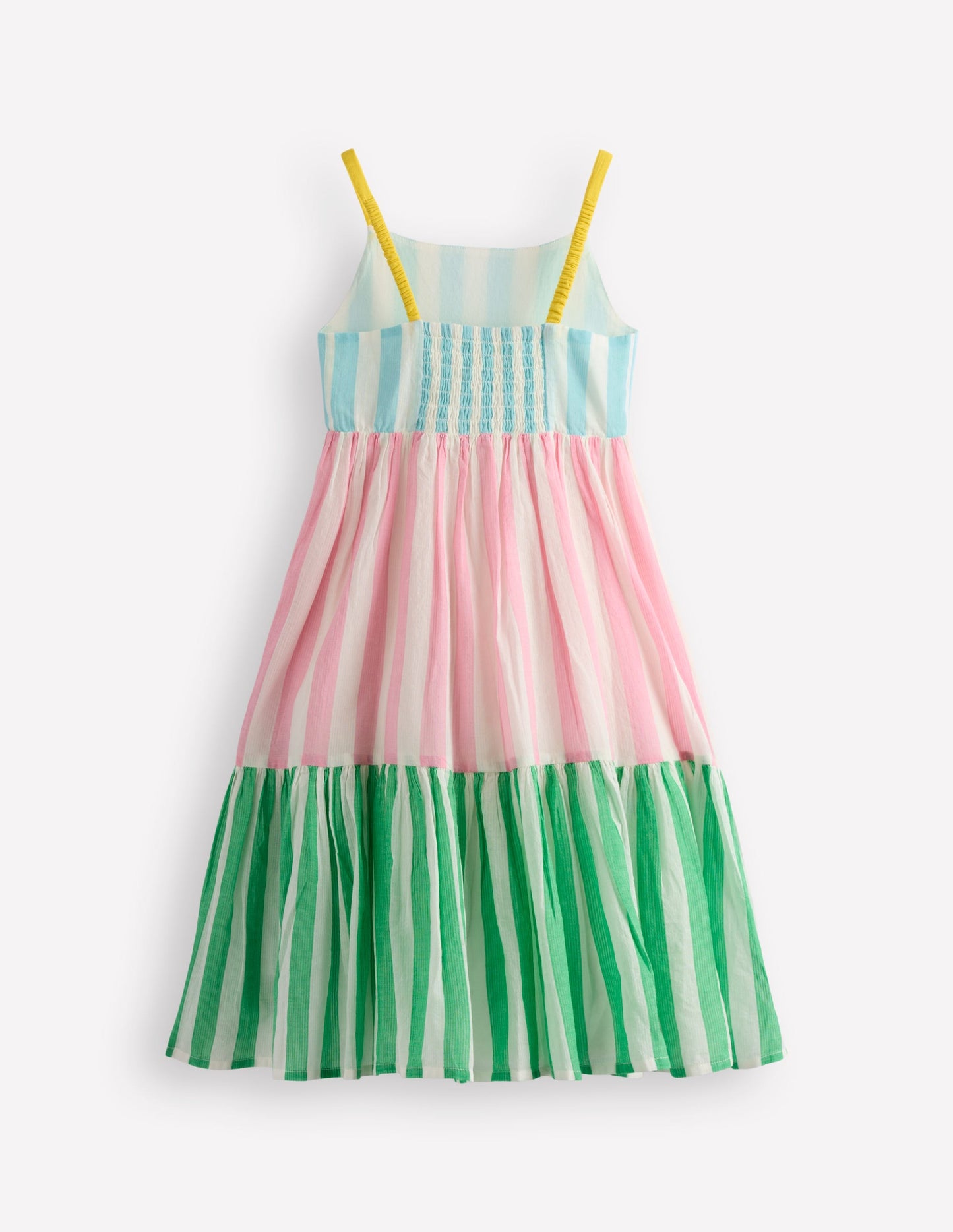 Aurelia Tiered Twirly Dress-Hotchpotch Stripe