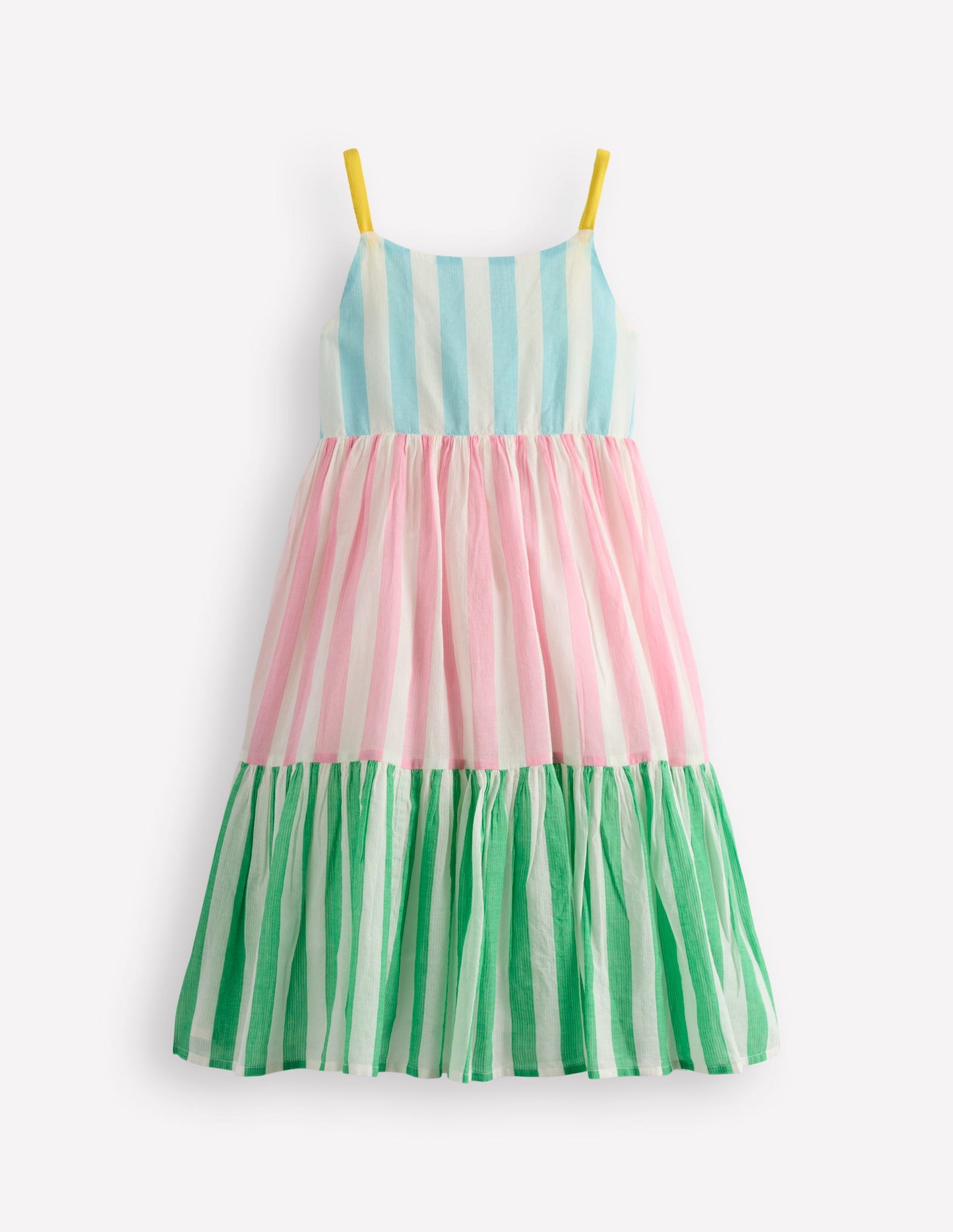 Aurelia Tiered Twirly Dress-Hotchpotch Stripe