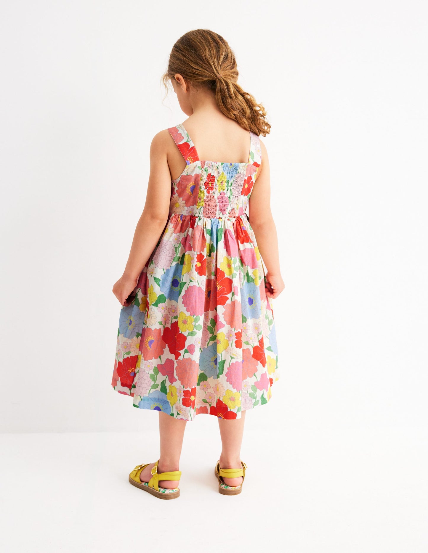 Remy Button Through Dress-Multi Summer Garden