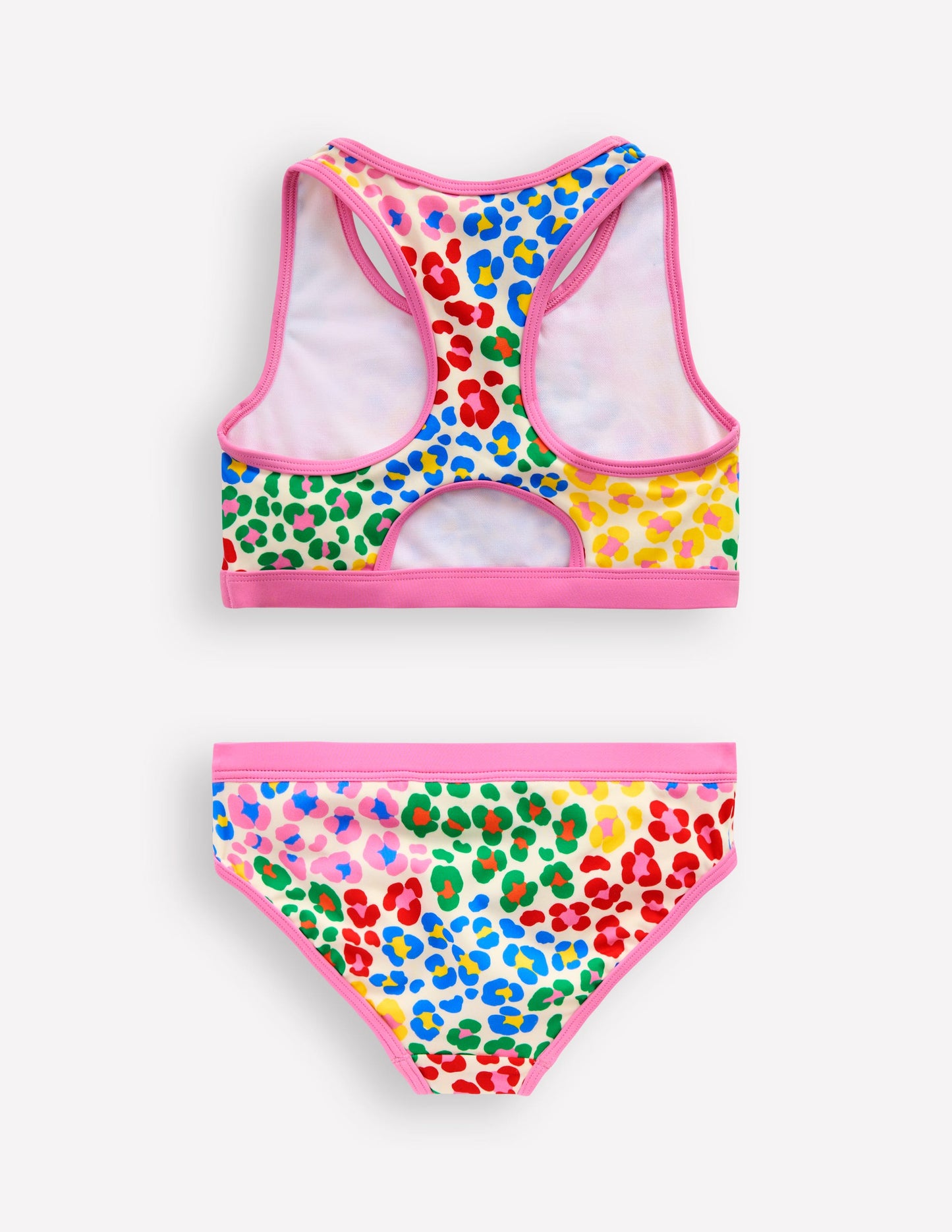 Racerback Bikini-Multi Rainbow Leopard