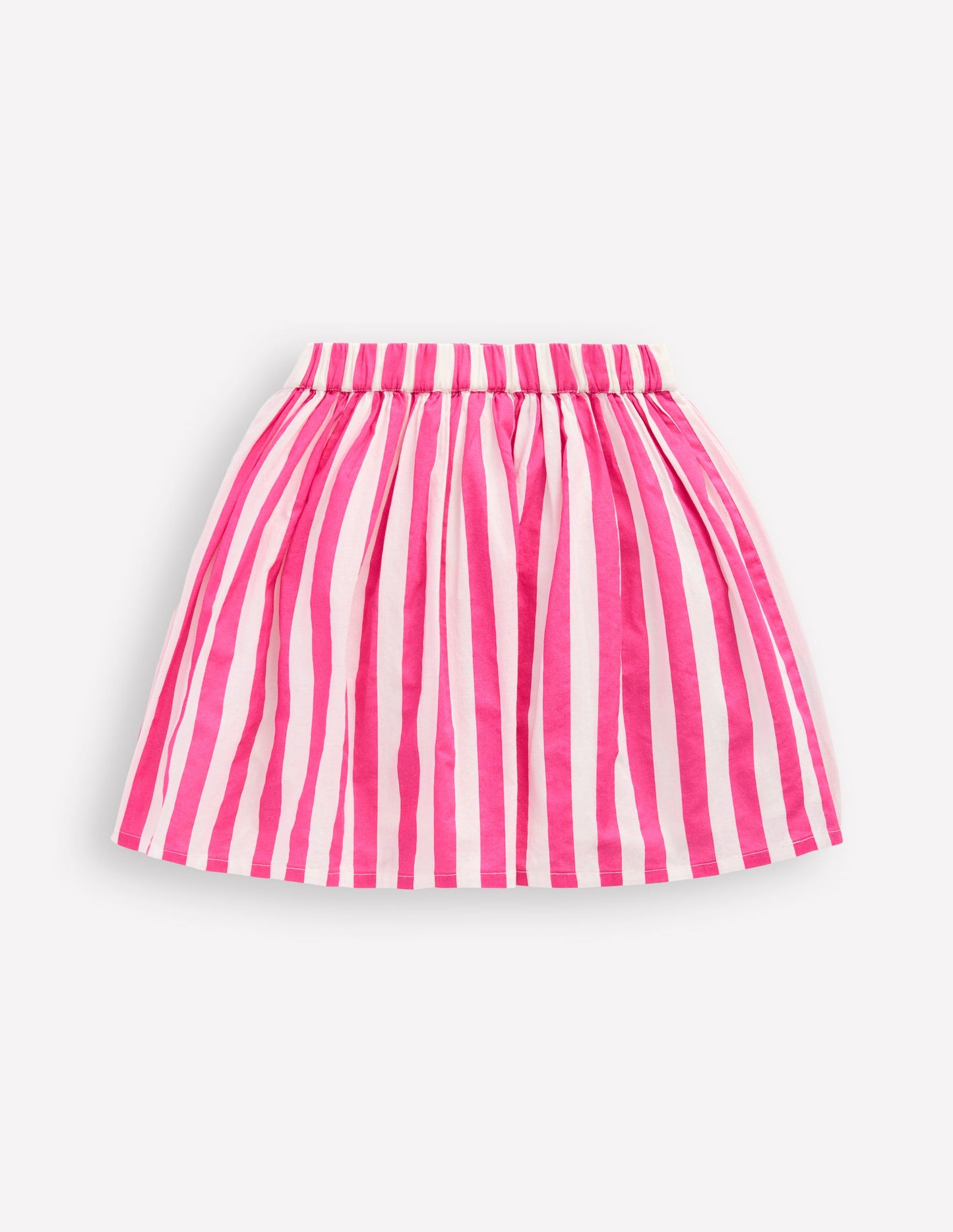 Appliqué Skirt-Fruit Pink Stripe
