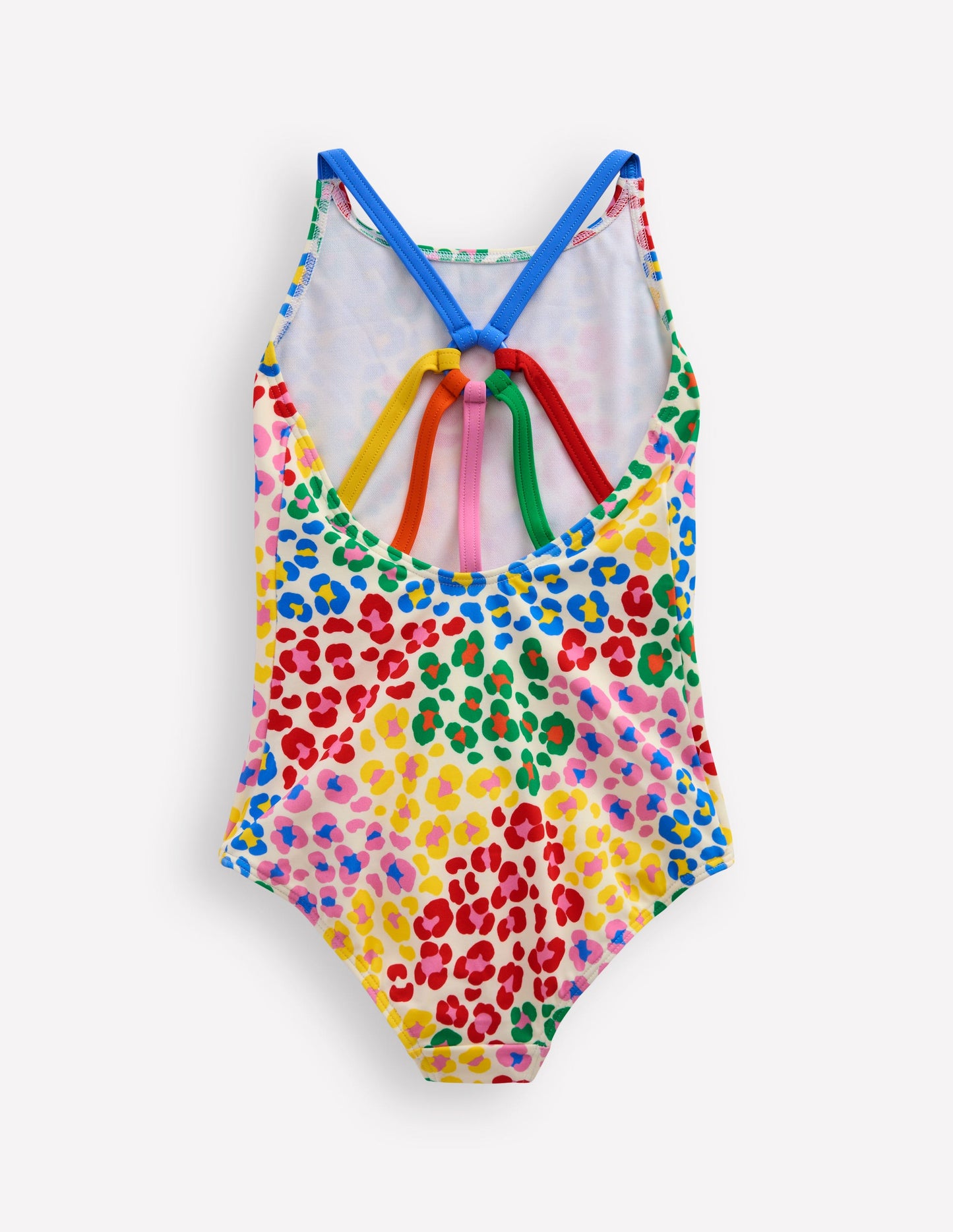 Selena Rainbow Strap Swimsuit-Multi Rainbow Leopard