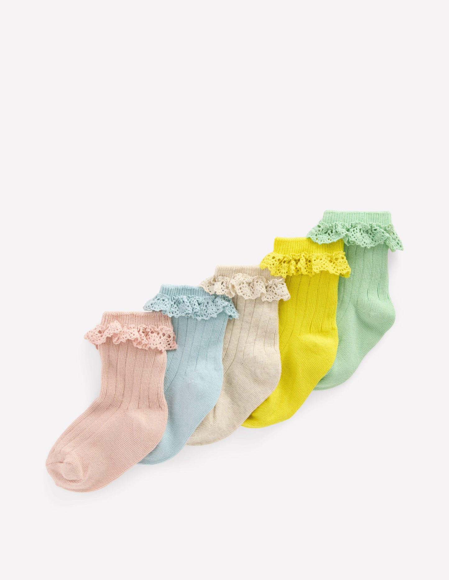 Baby Roll Top Socks 5 Pack-Multi
