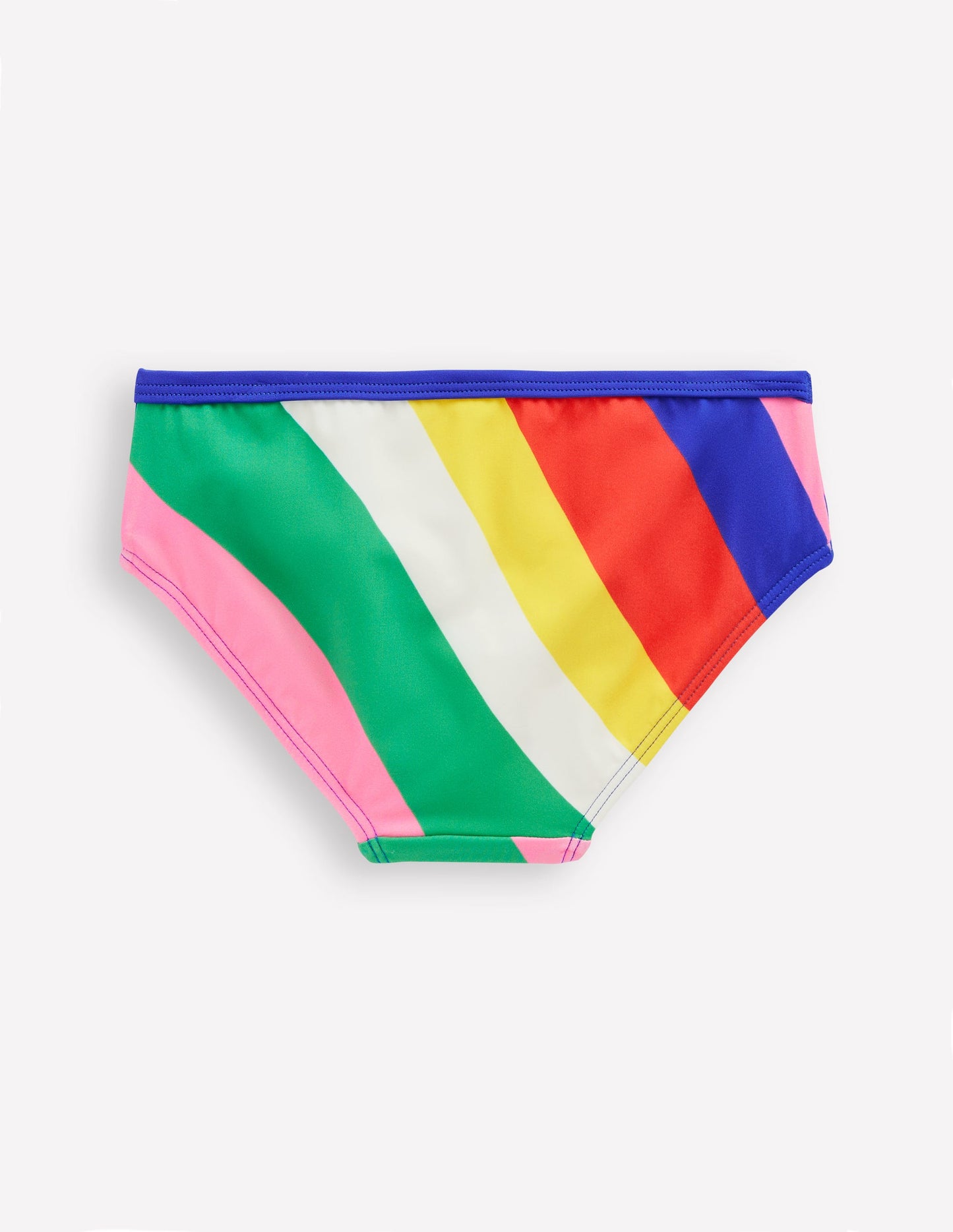 Patterned Bikini Bottoms-Multi Rainbow Swirl