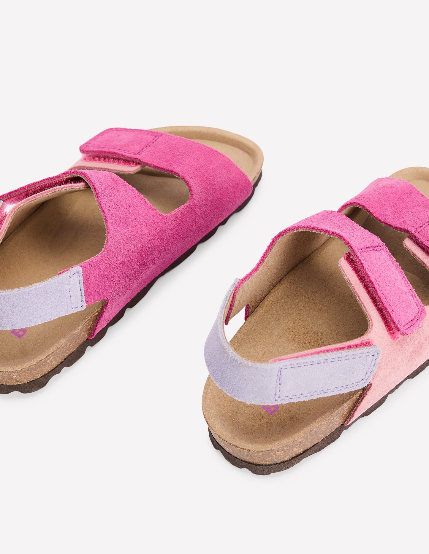 Colourblock Sandals-Pink Colourblock