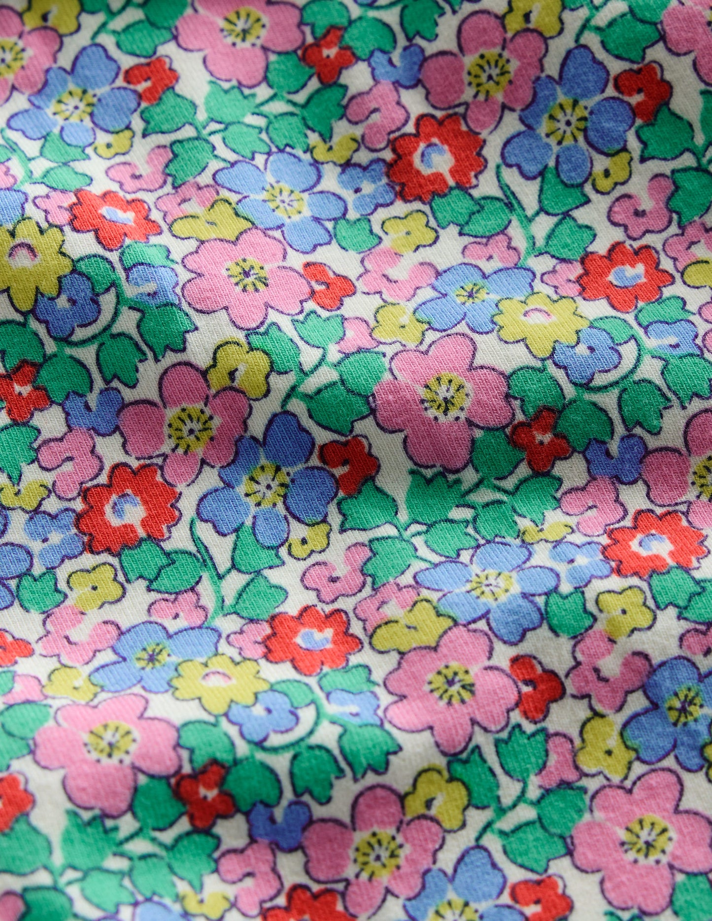 Fun Cropped Leggings-Multi Flowerbed