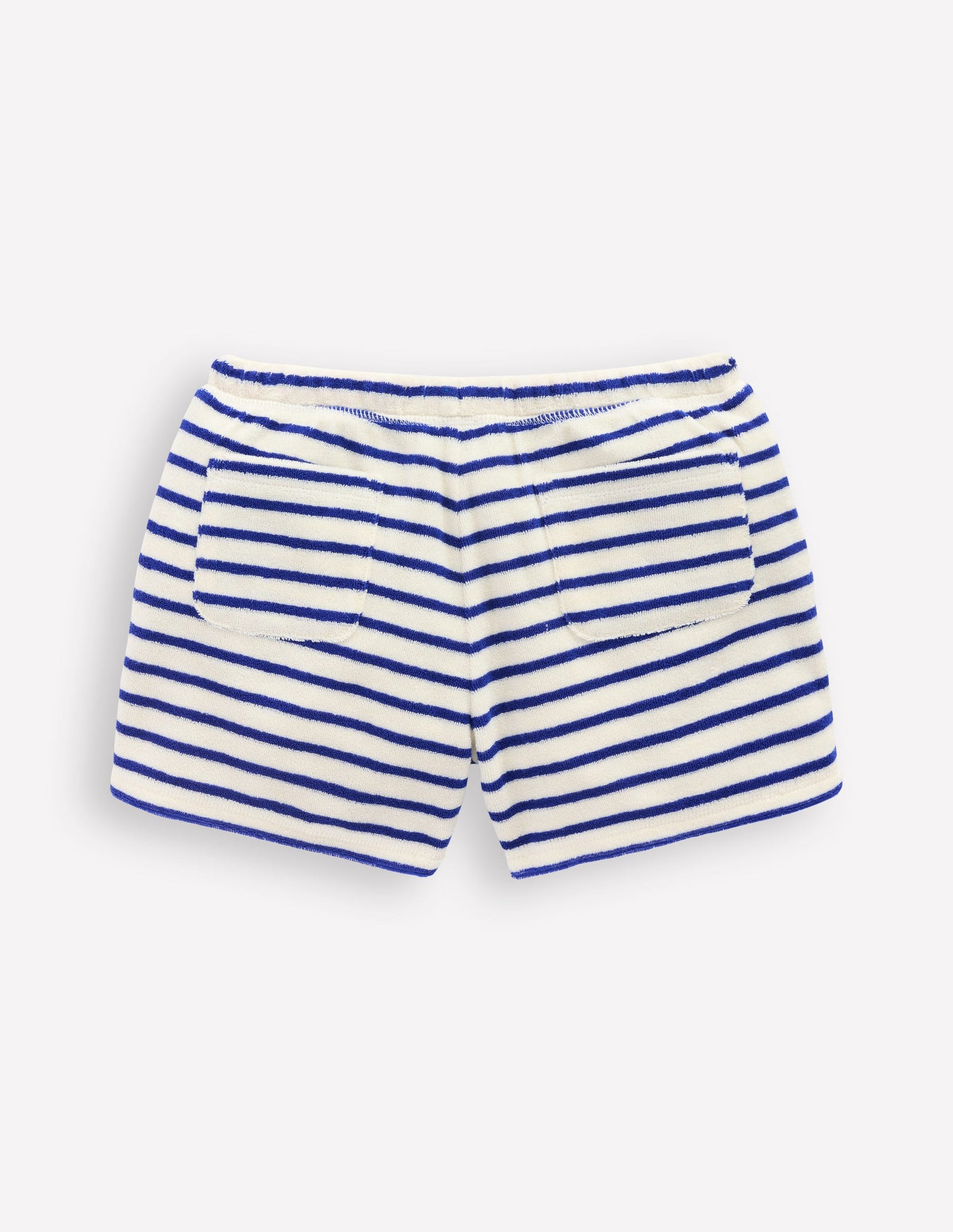 Printed Towelling Short-Soft Ivory/Bright Blue Sea