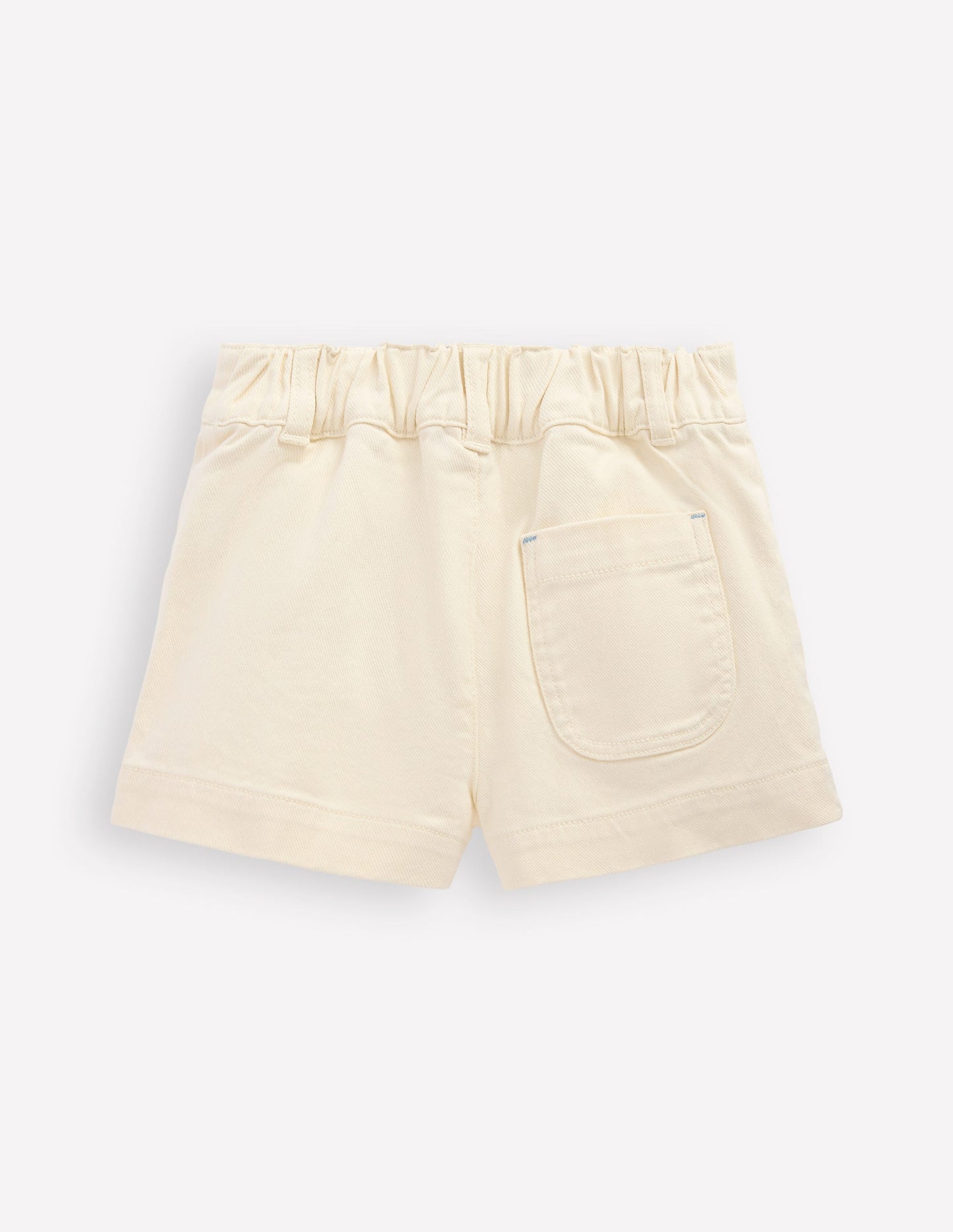 Patch Pocket Shorts-Vanilla White