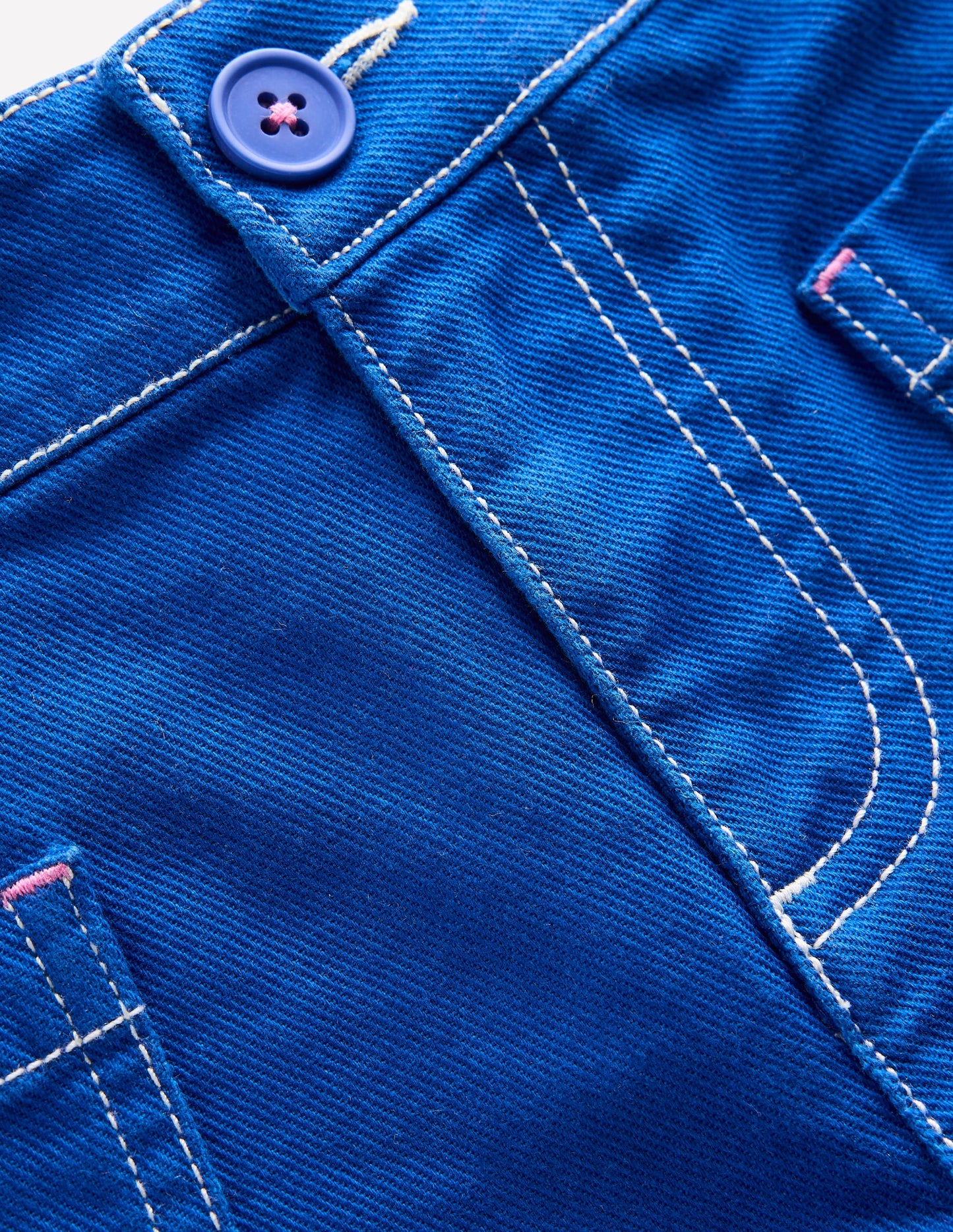 Patch Pocket Shorts-Bright Blue