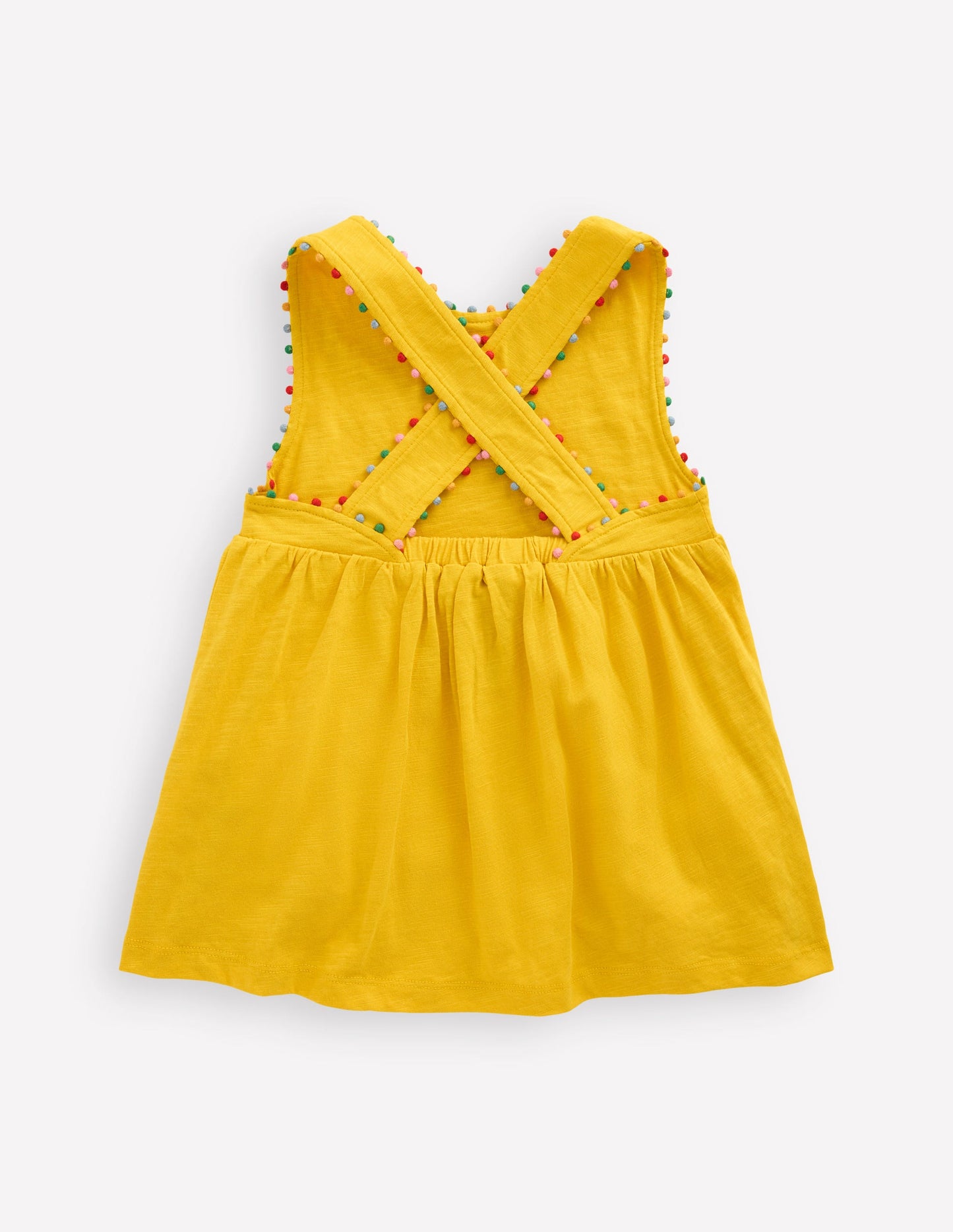 Cross-back Pom Vest-Pineapple Yellow
