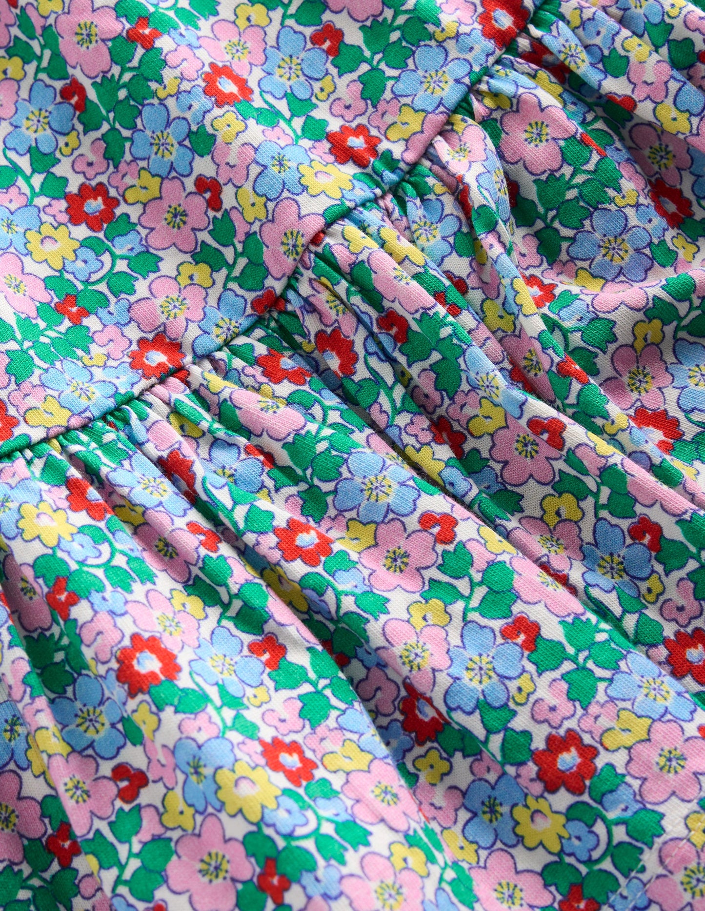 Aurora Shirred Twirly Dress-Multi Flowerbed