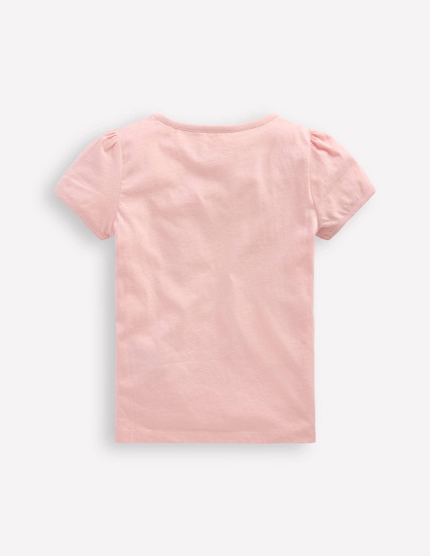 Puff Sleeve Applique Top-Chalk Pink Lemonade Bunny
