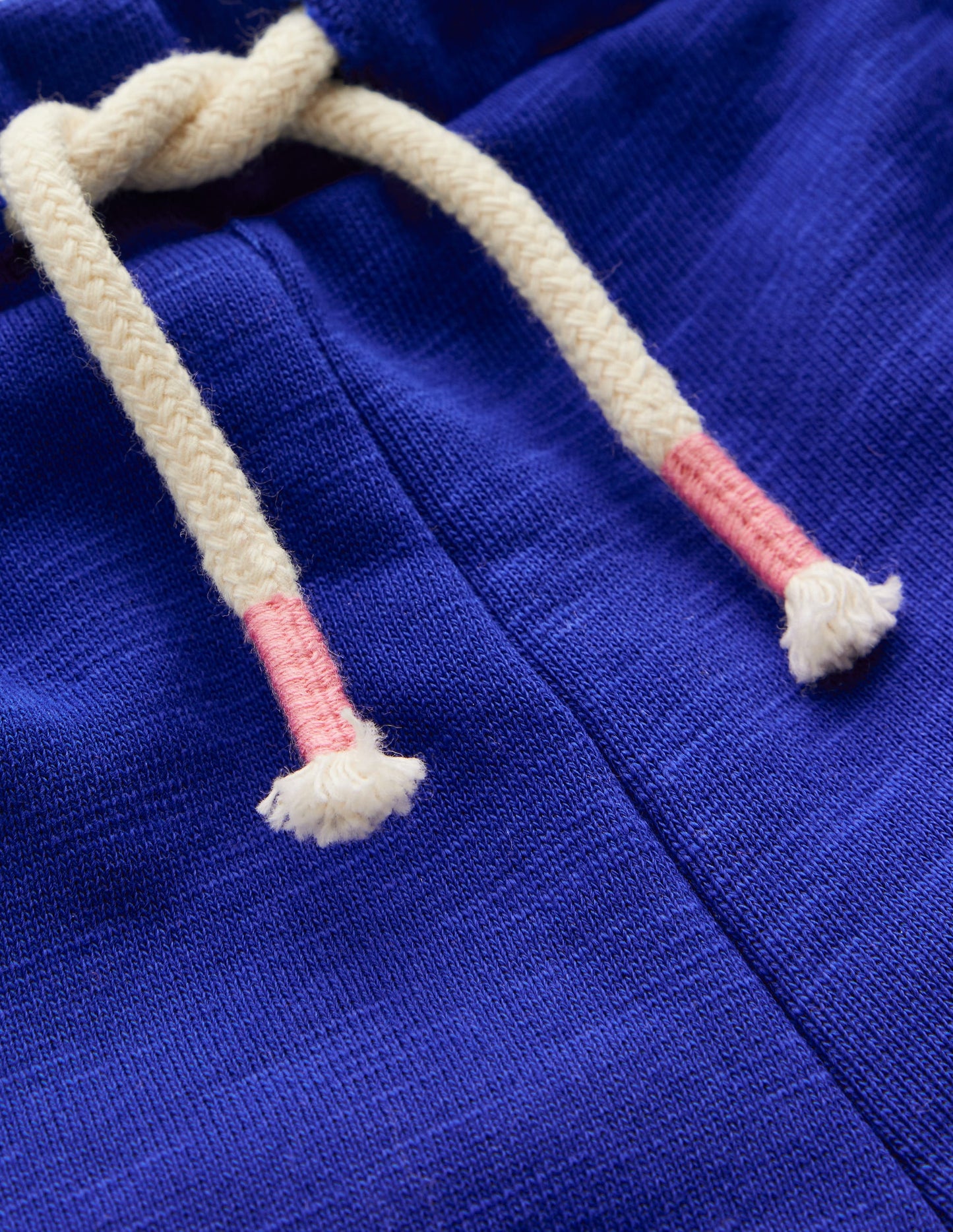 Pom Trim Jersey Short-Bright Blue