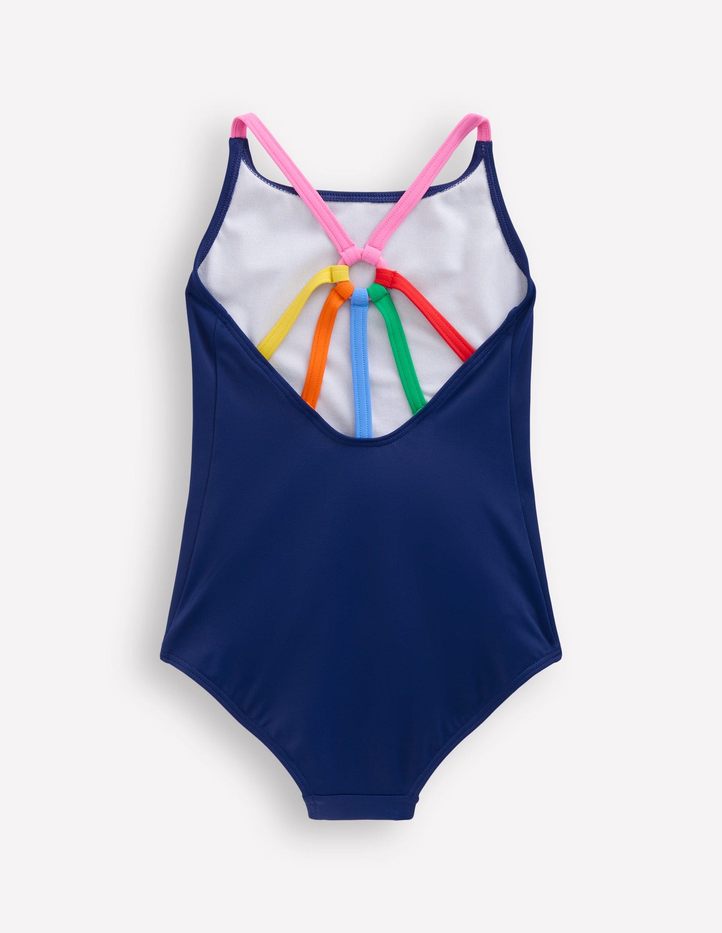 Selena Rainbow Strap Swimsuit-College Navy