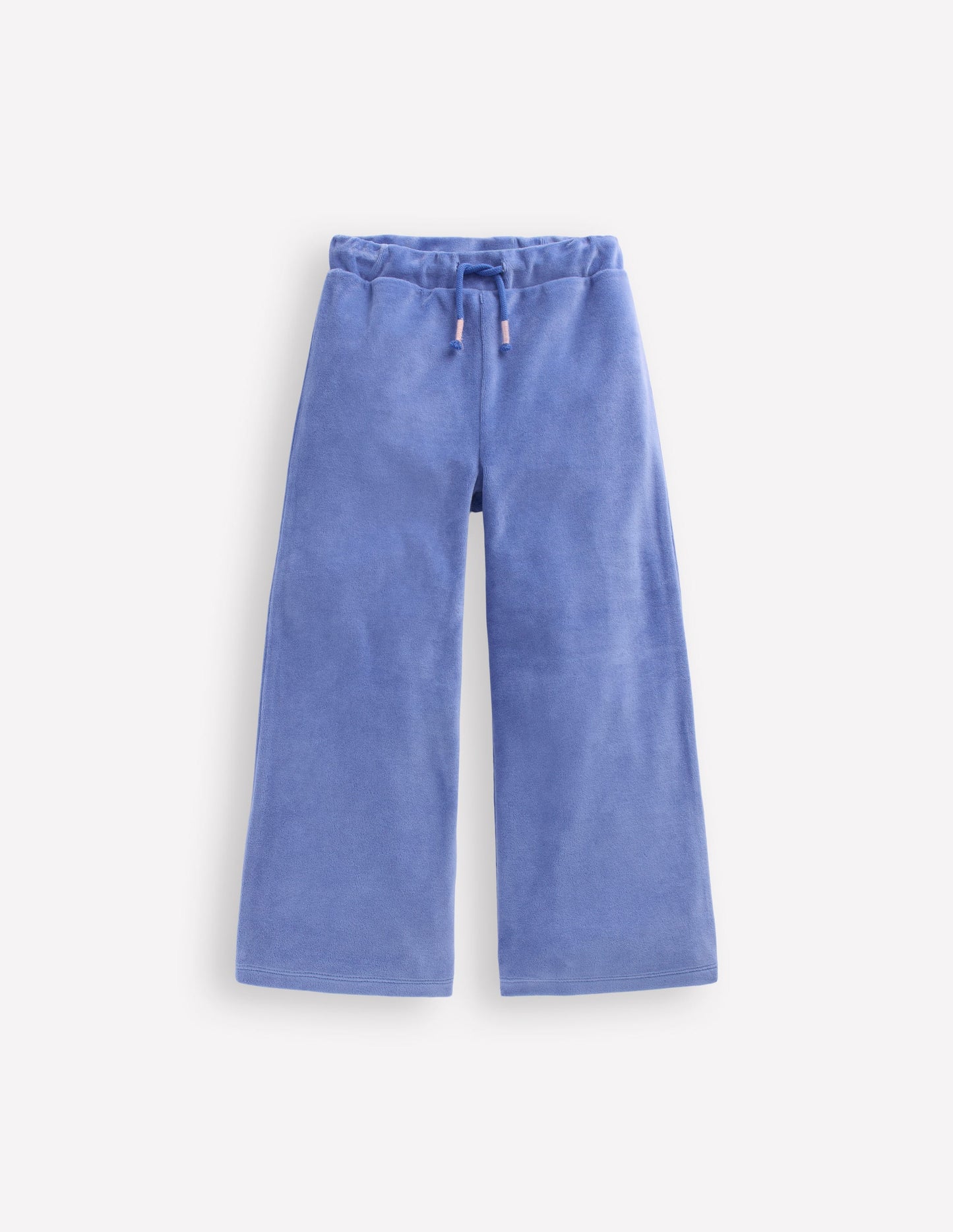 Heart Pocket Velour Jogger-Soft Blue
