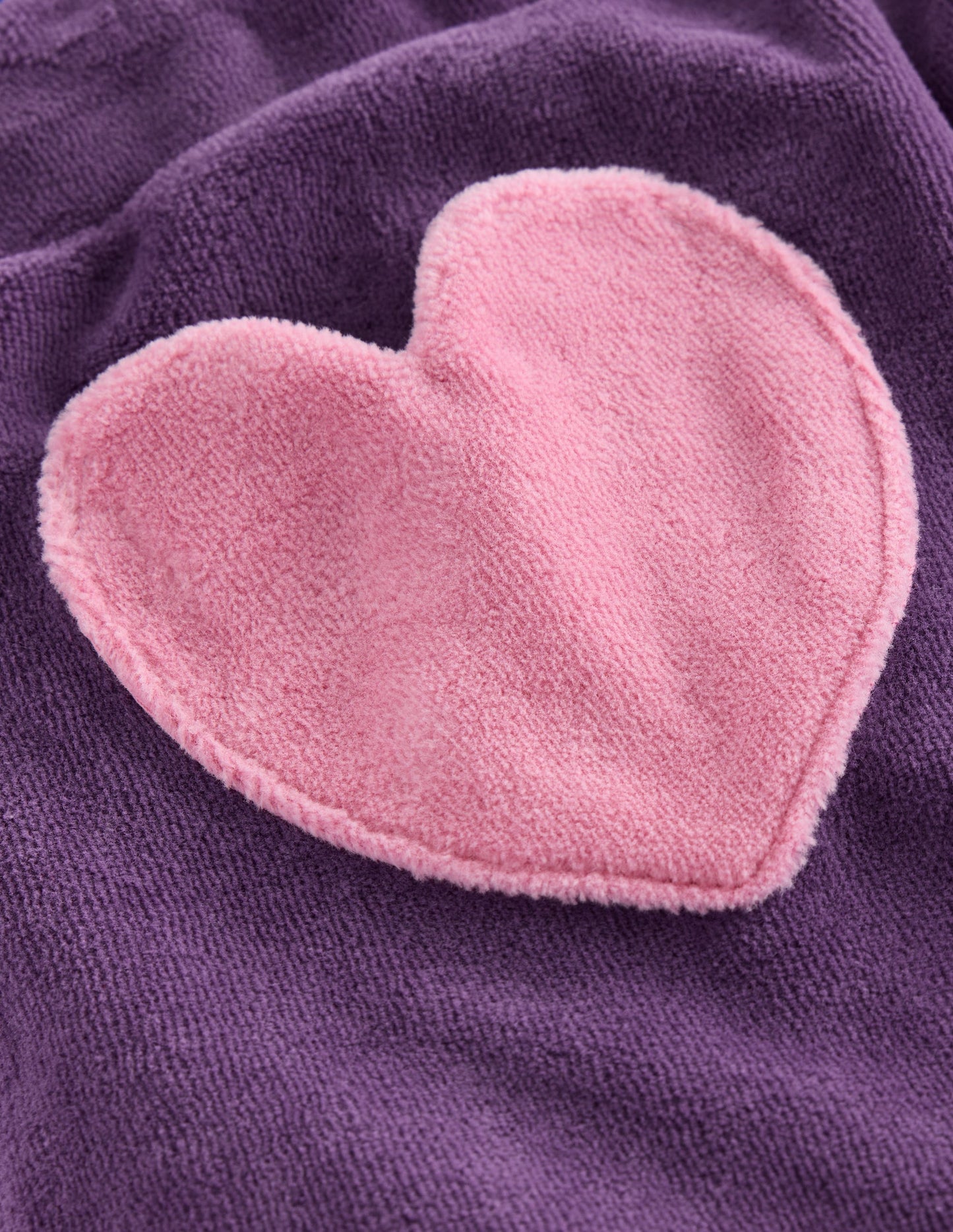 Heart Pocket Velour Jogger-Mystical Purple